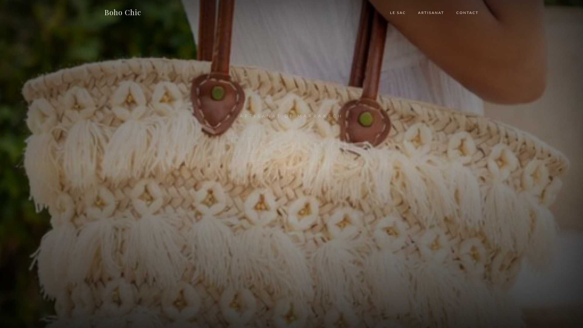 website screenshot of https://bohemienchic.online/