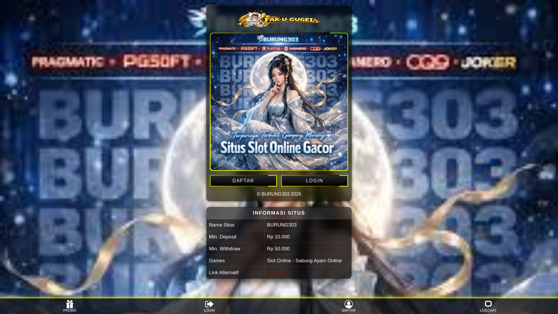 website screenshot of https://garudaplay.pages.dev/