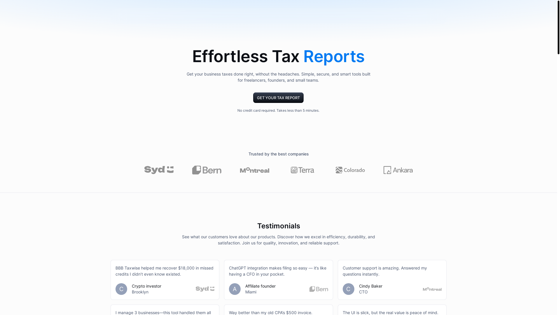 website screenshot of https://bbbmoneywise.com/