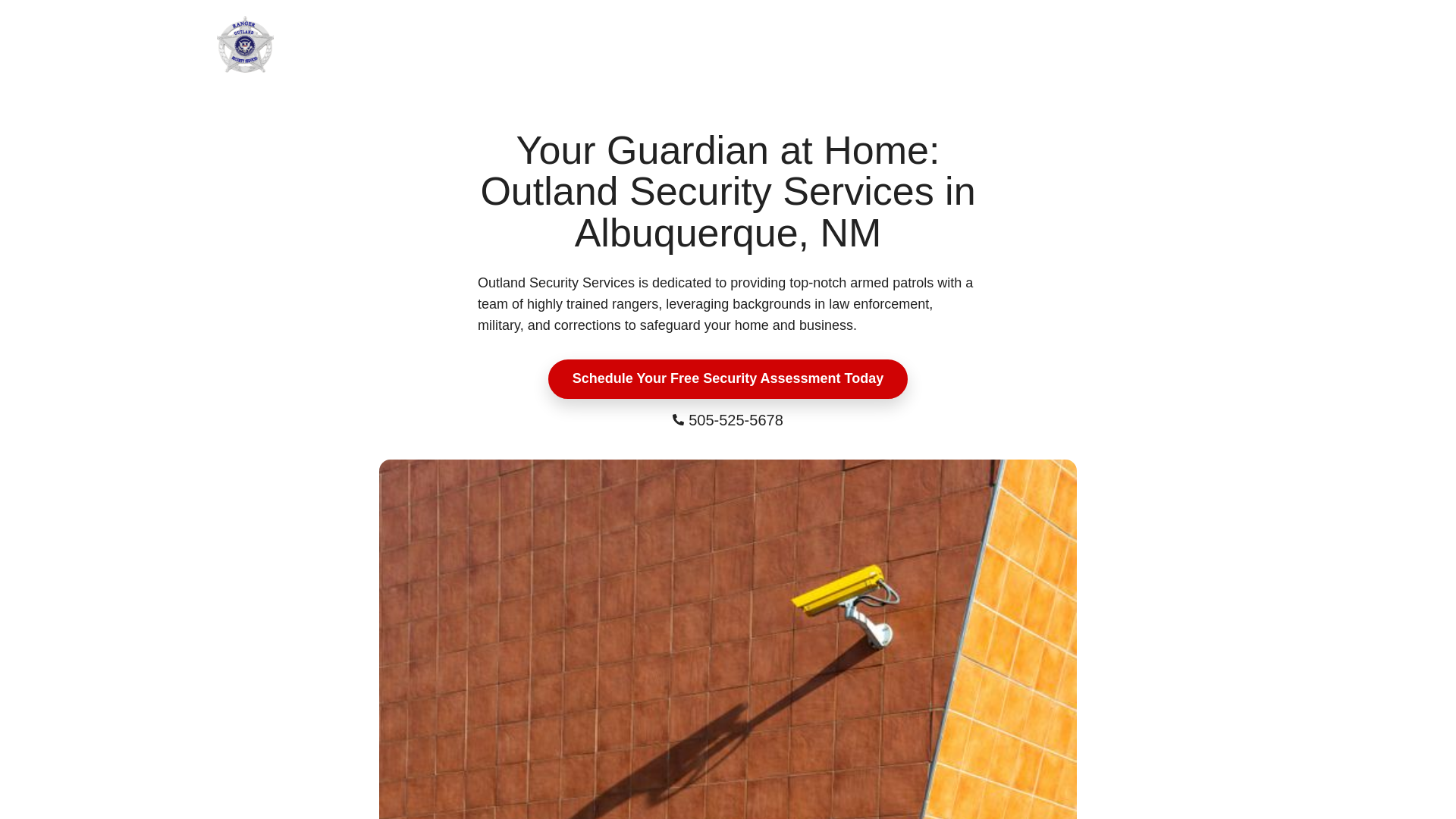 website screenshot of https://outlandsec.com/