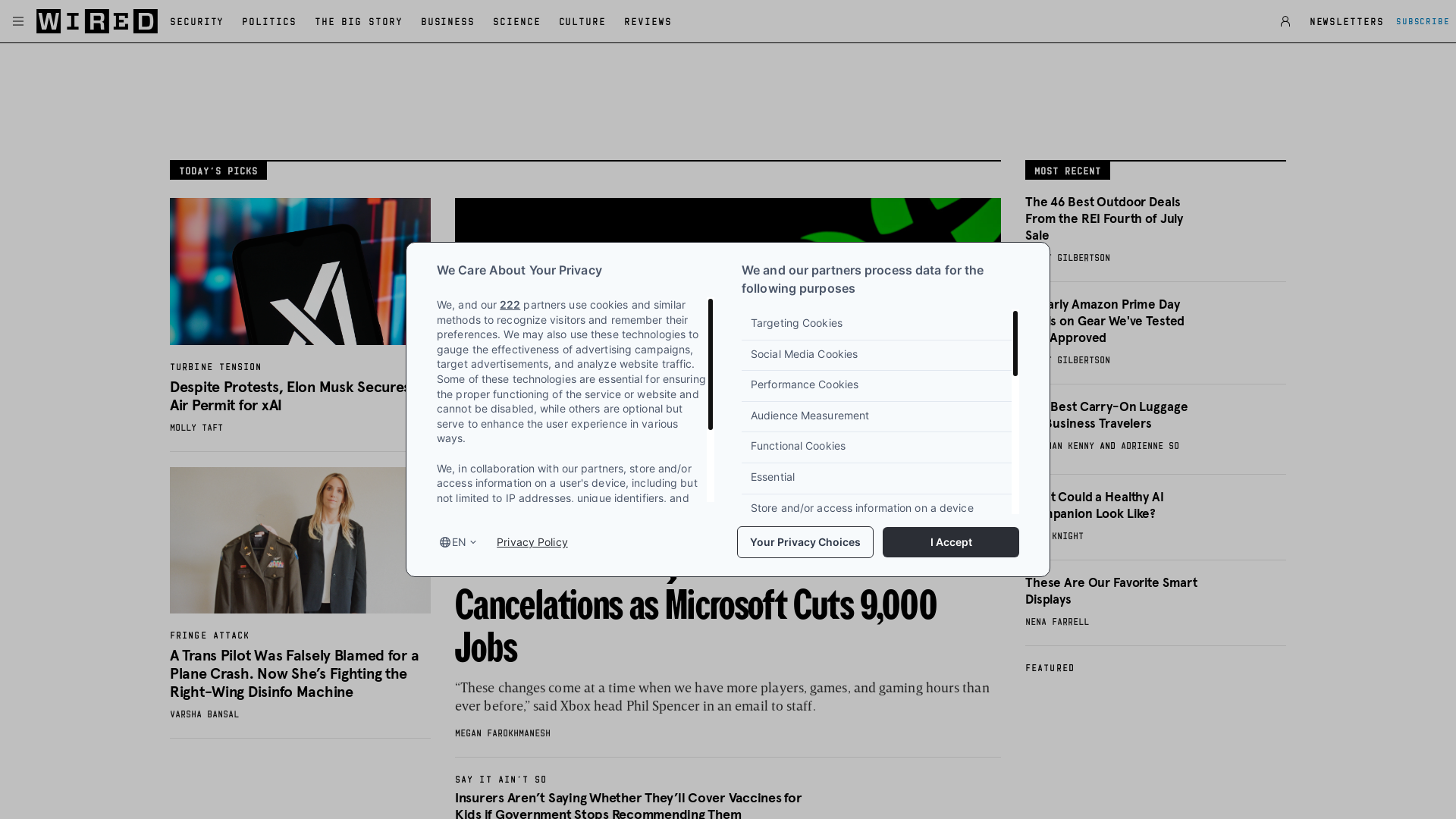 website screenshot of https://www.wired.com/