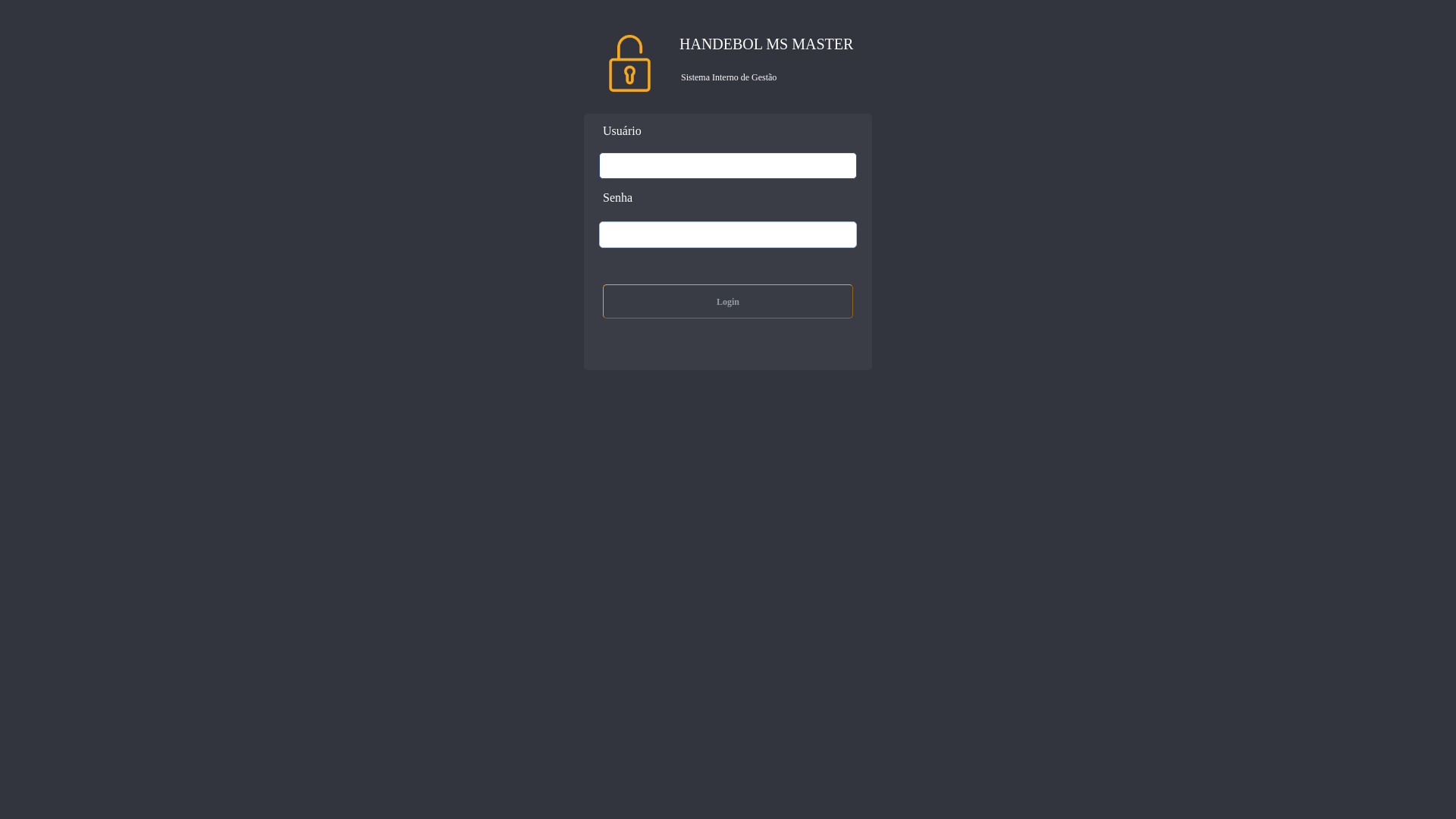 website screenshot of https://handebolmsmaster.com.br/