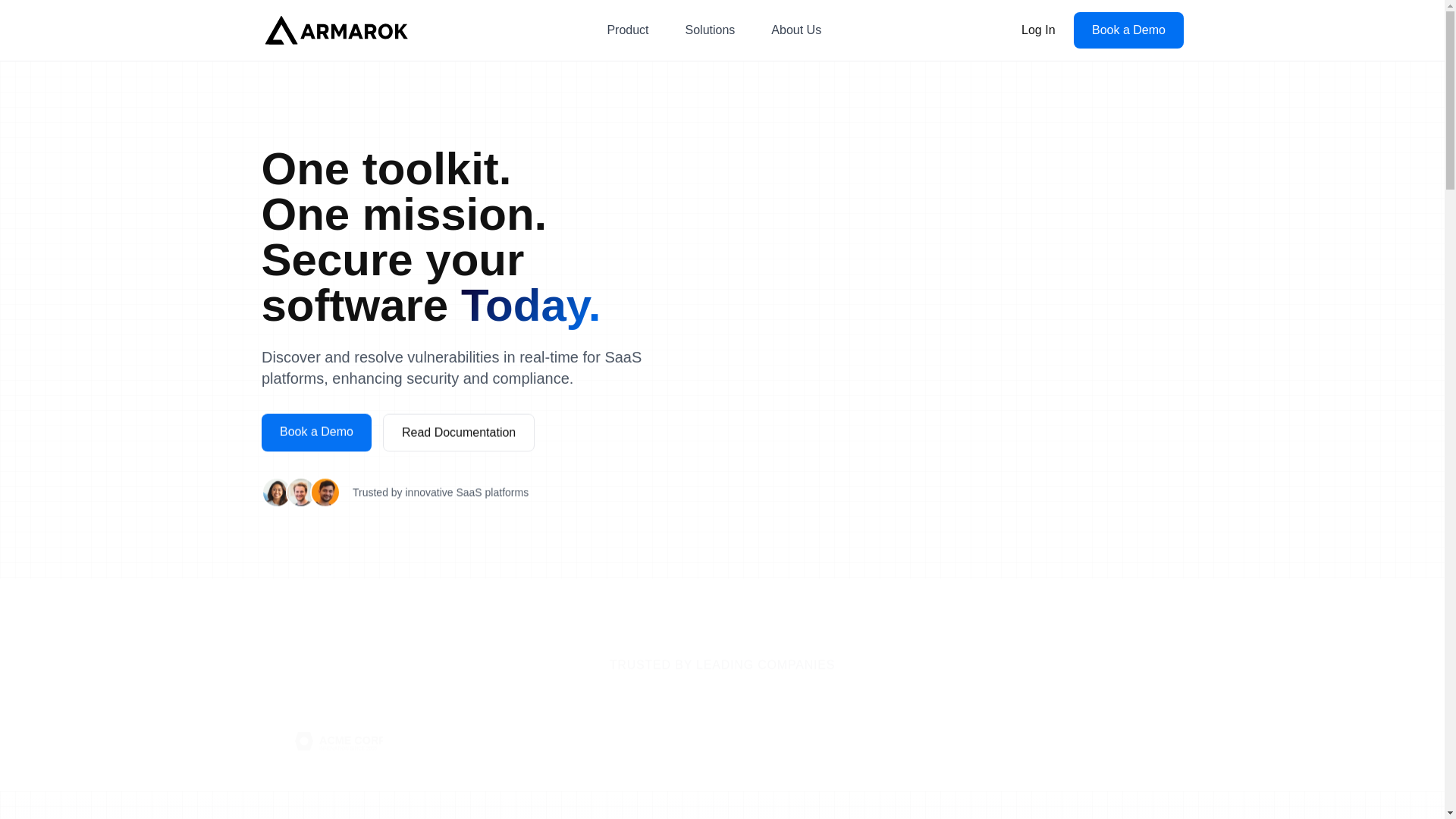 website screenshot of https://armarok-landing.pages.dev/