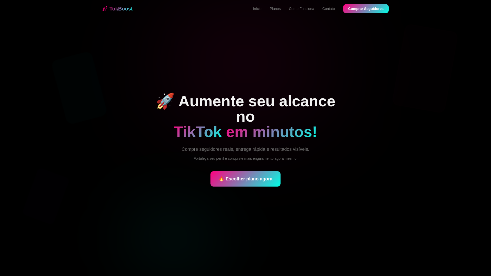 website screenshot of https://tokboost.com.br/