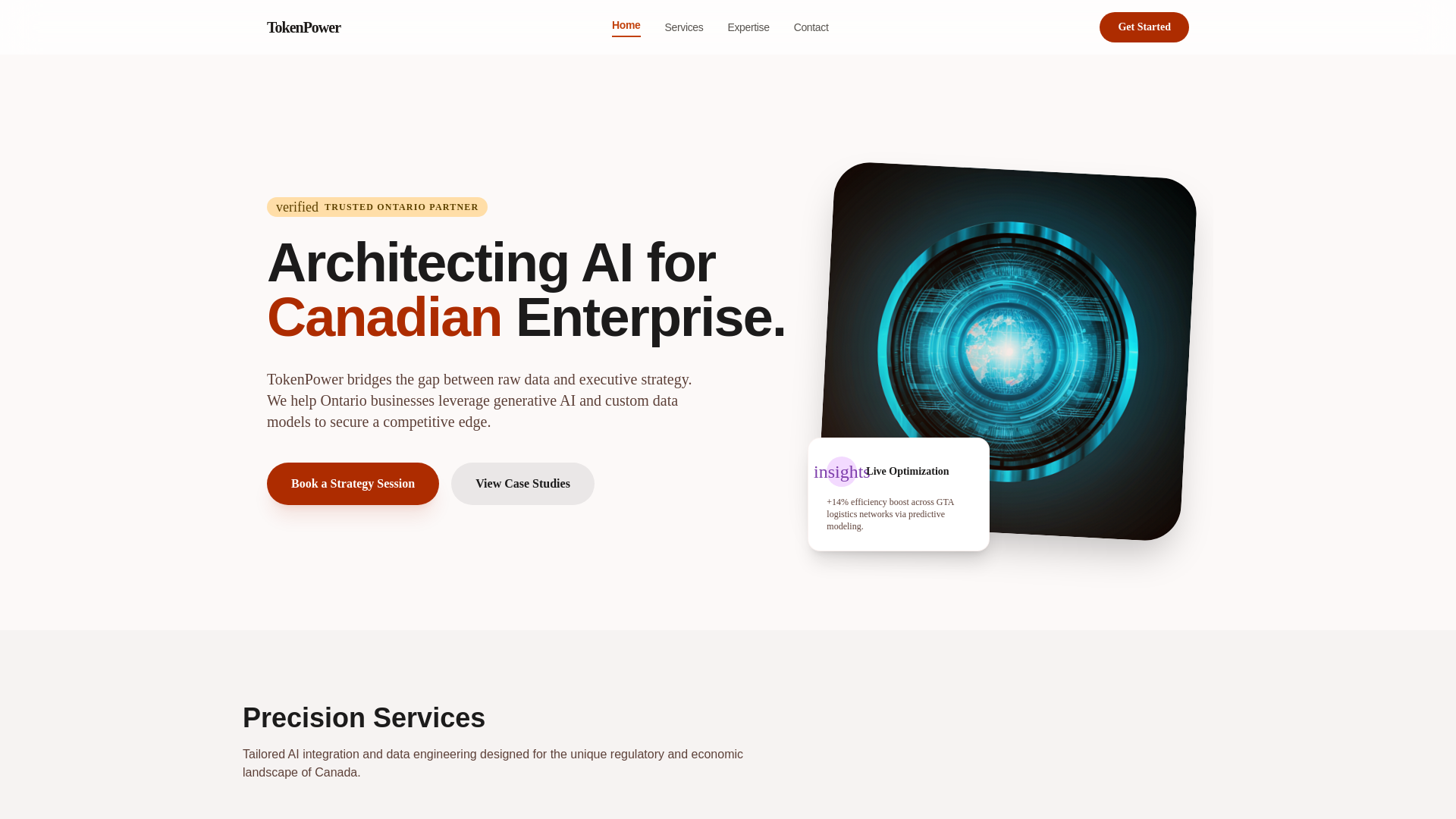 website screenshot of https://tokenpower.pages.dev/