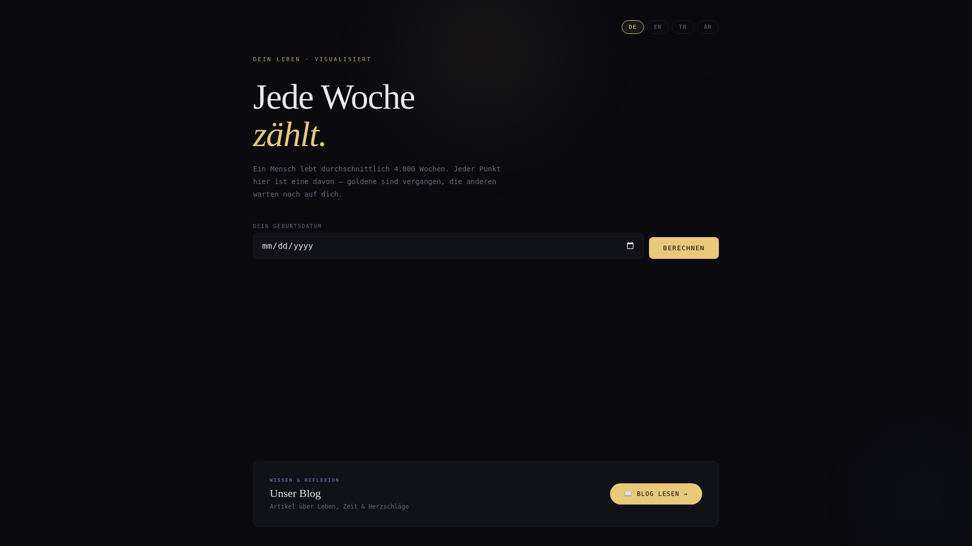 website screenshot of https://yourlifetime.tech