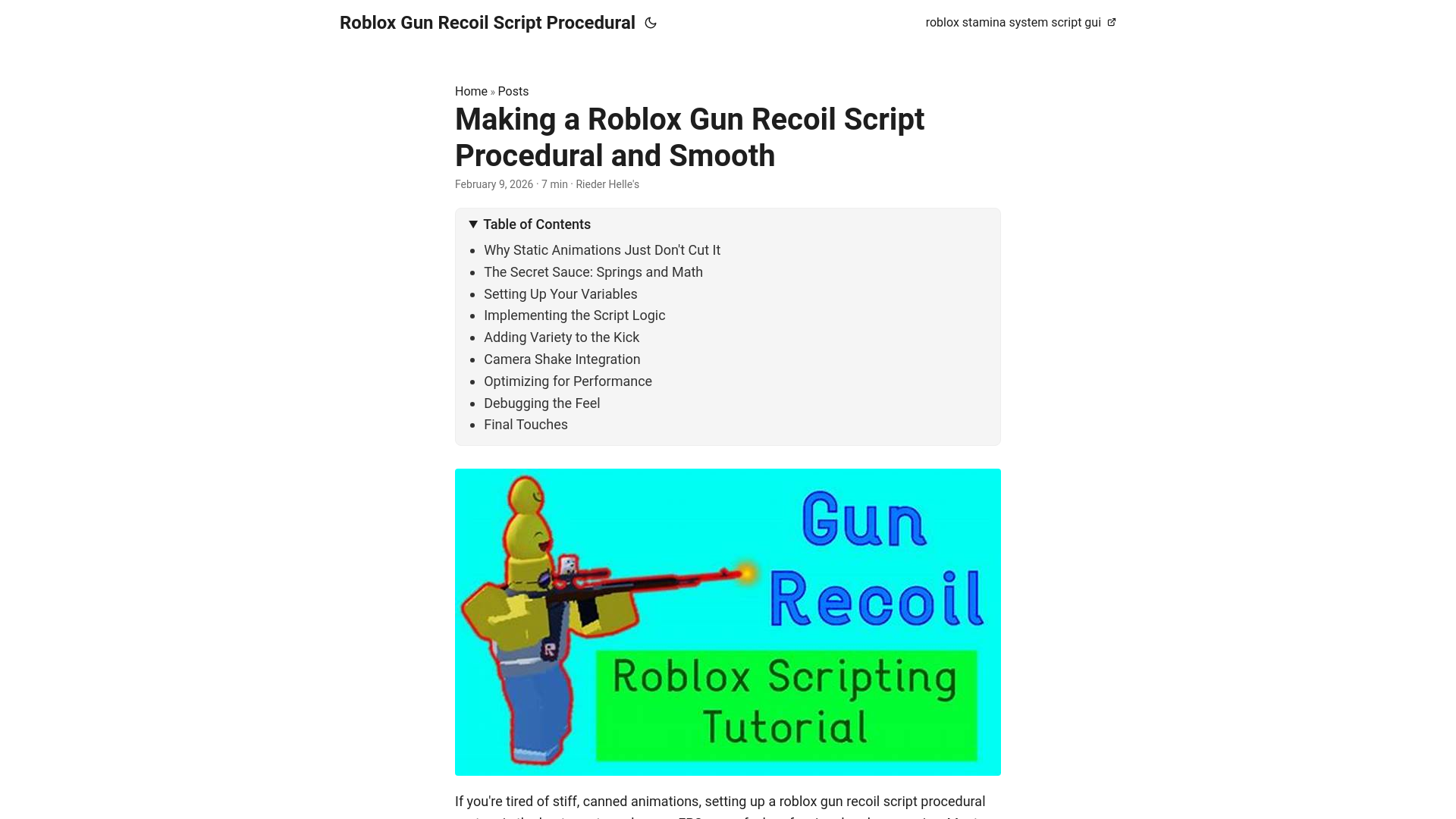 website screenshot of https://roblox-gun-recoil-script-procedural.pages.dev/