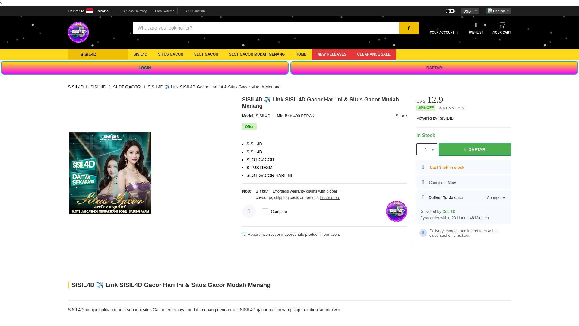 website screenshot of https://sisil4d-landing.pages.dev/