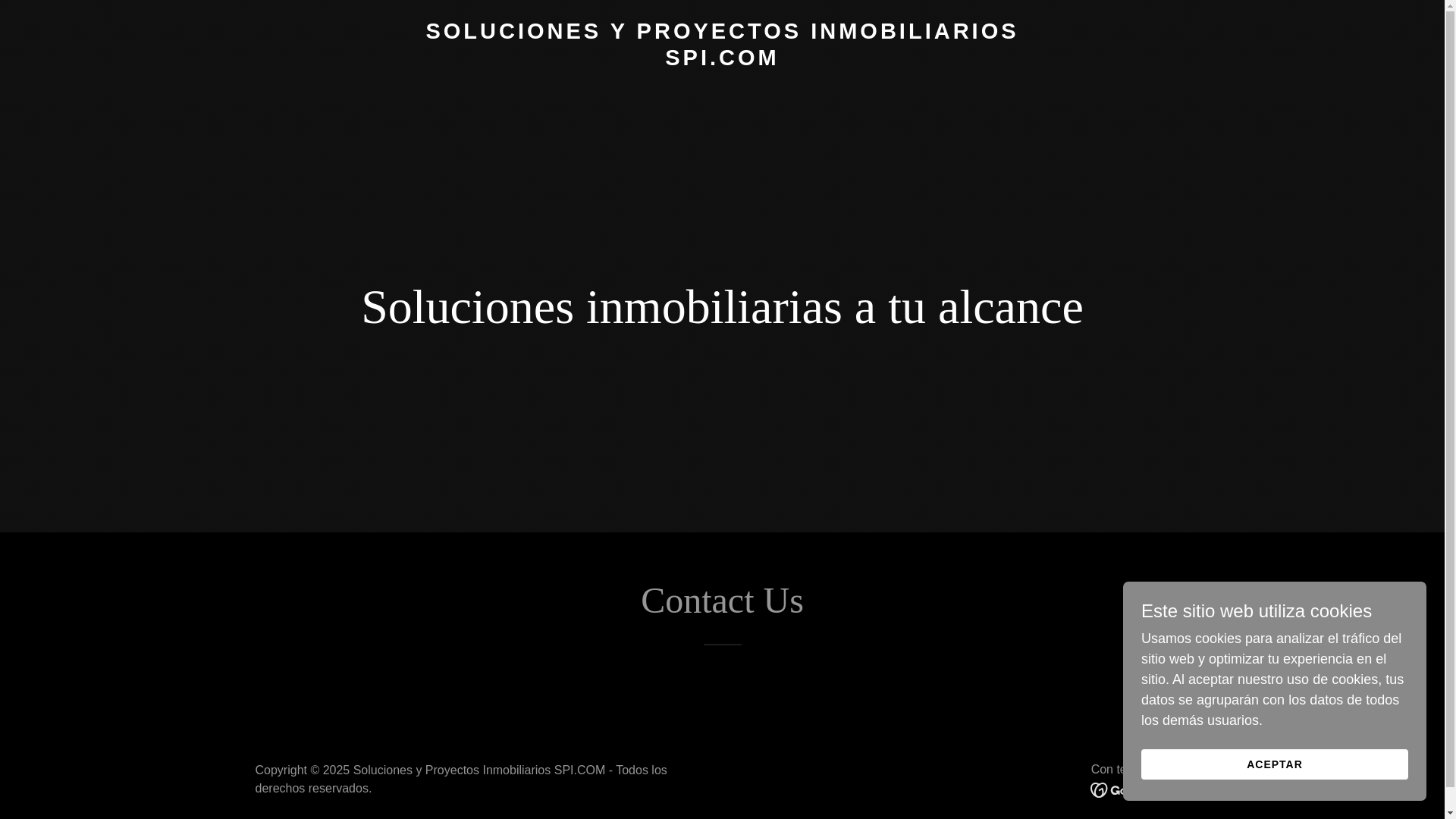 website screenshot of https://sulucionesyproyectosinmobiliarios-spi.online/