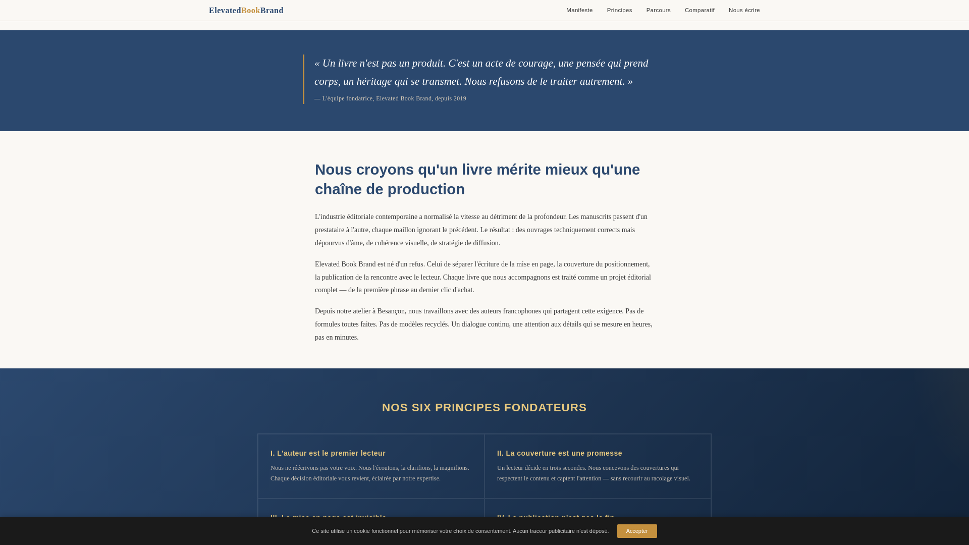 website screenshot of https://elevatedbookbrand.xyz/