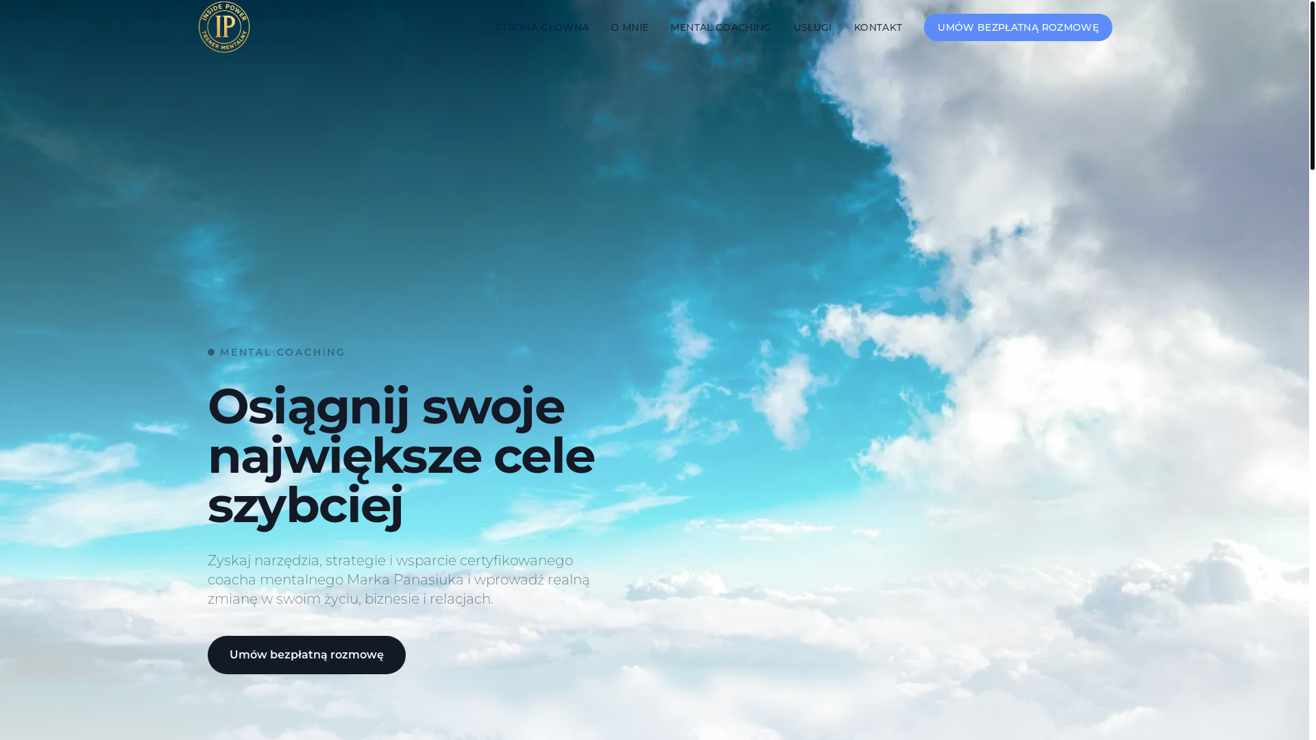 website screenshot of https://marekpanasiuk.pl/