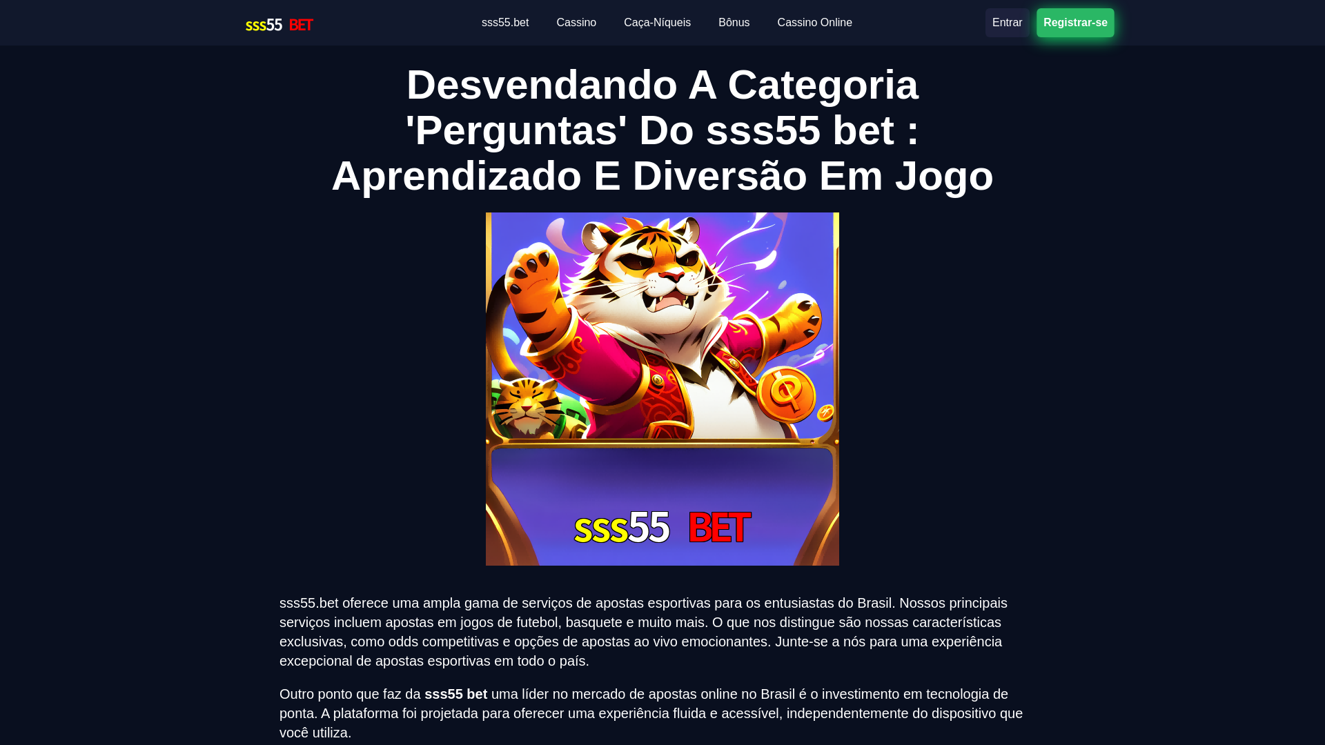 website screenshot of https://sss55betl.com