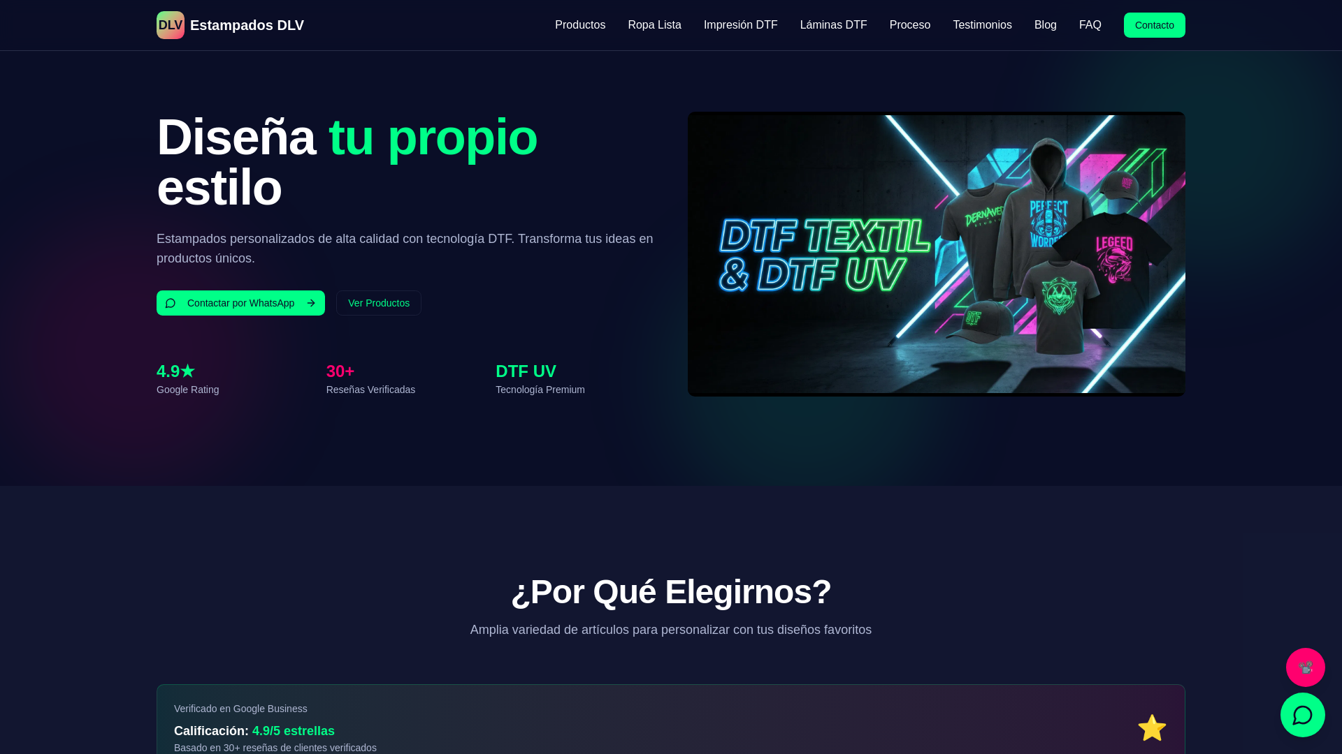 website screenshot of https://estampados.art/