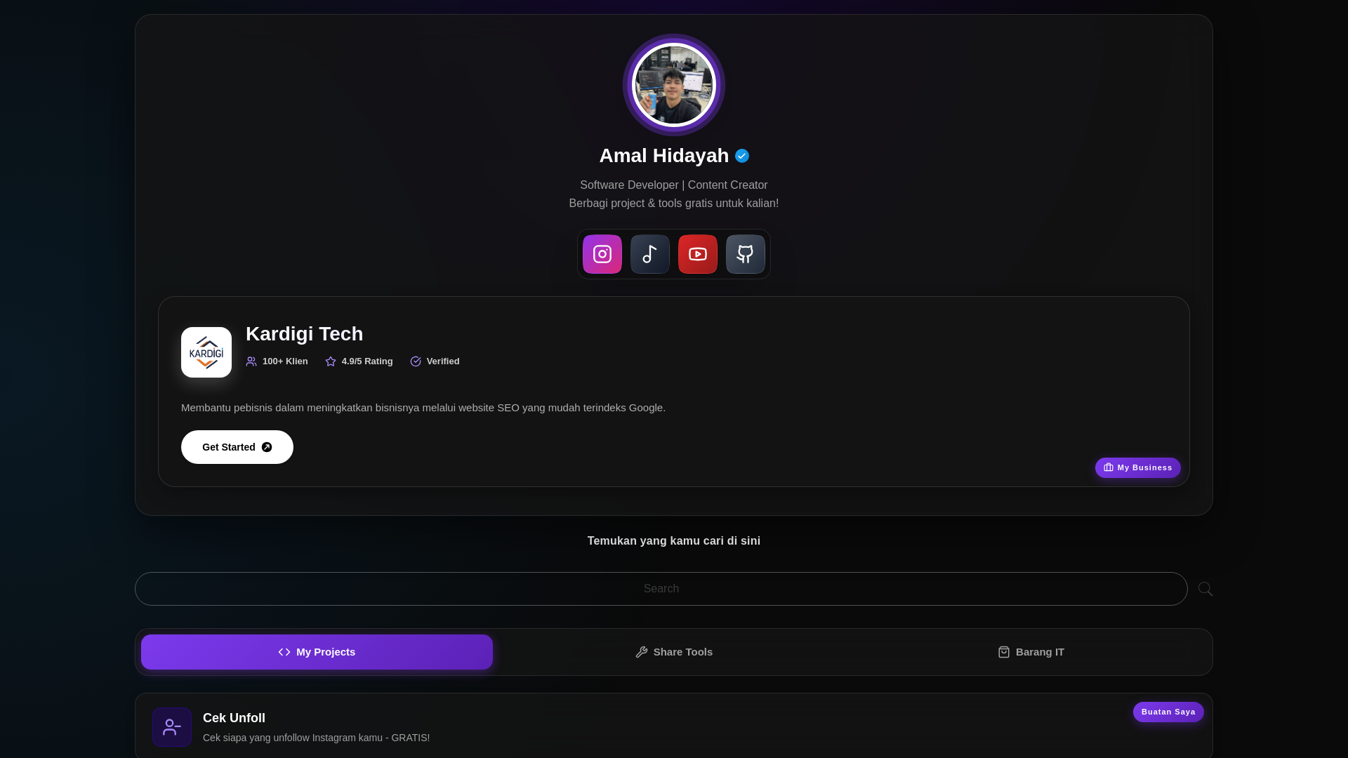 website screenshot of https://linkcreator.pages.dev/