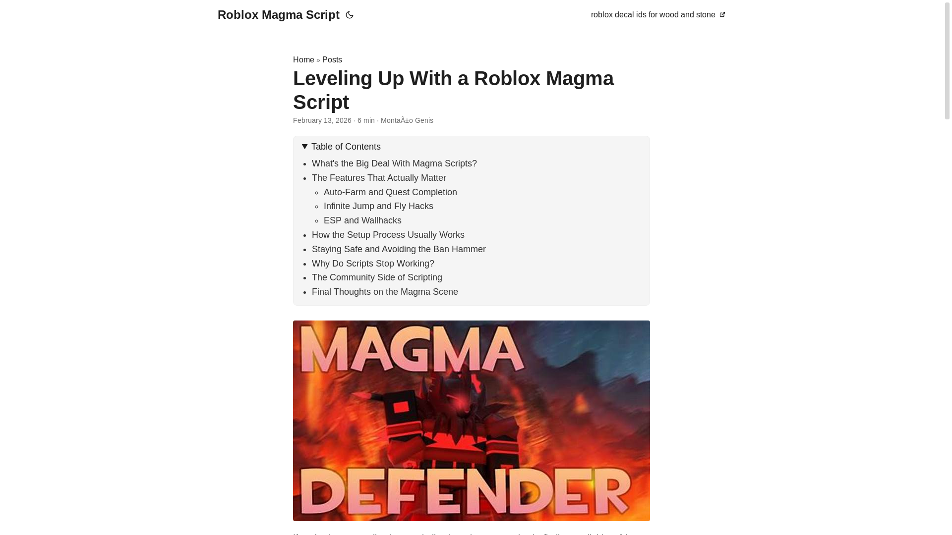 website screenshot of https://roblox-magma-script.pages.dev/
