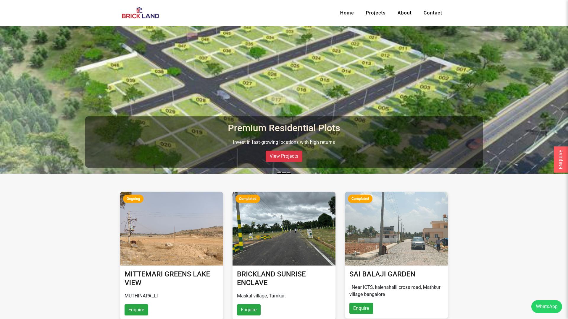 website screenshot of https://bricklandrealestate.com