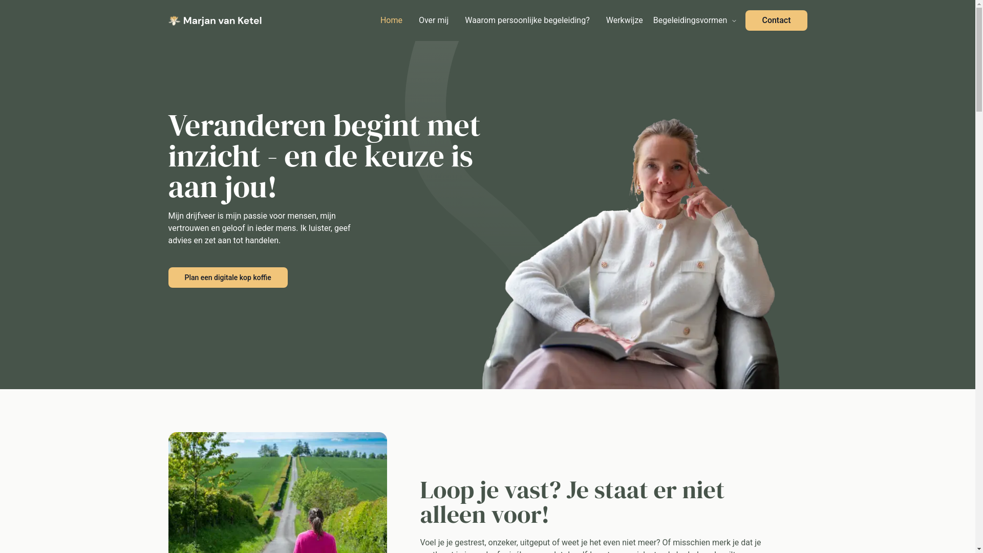 website screenshot of https://marjanvanketel.nl/