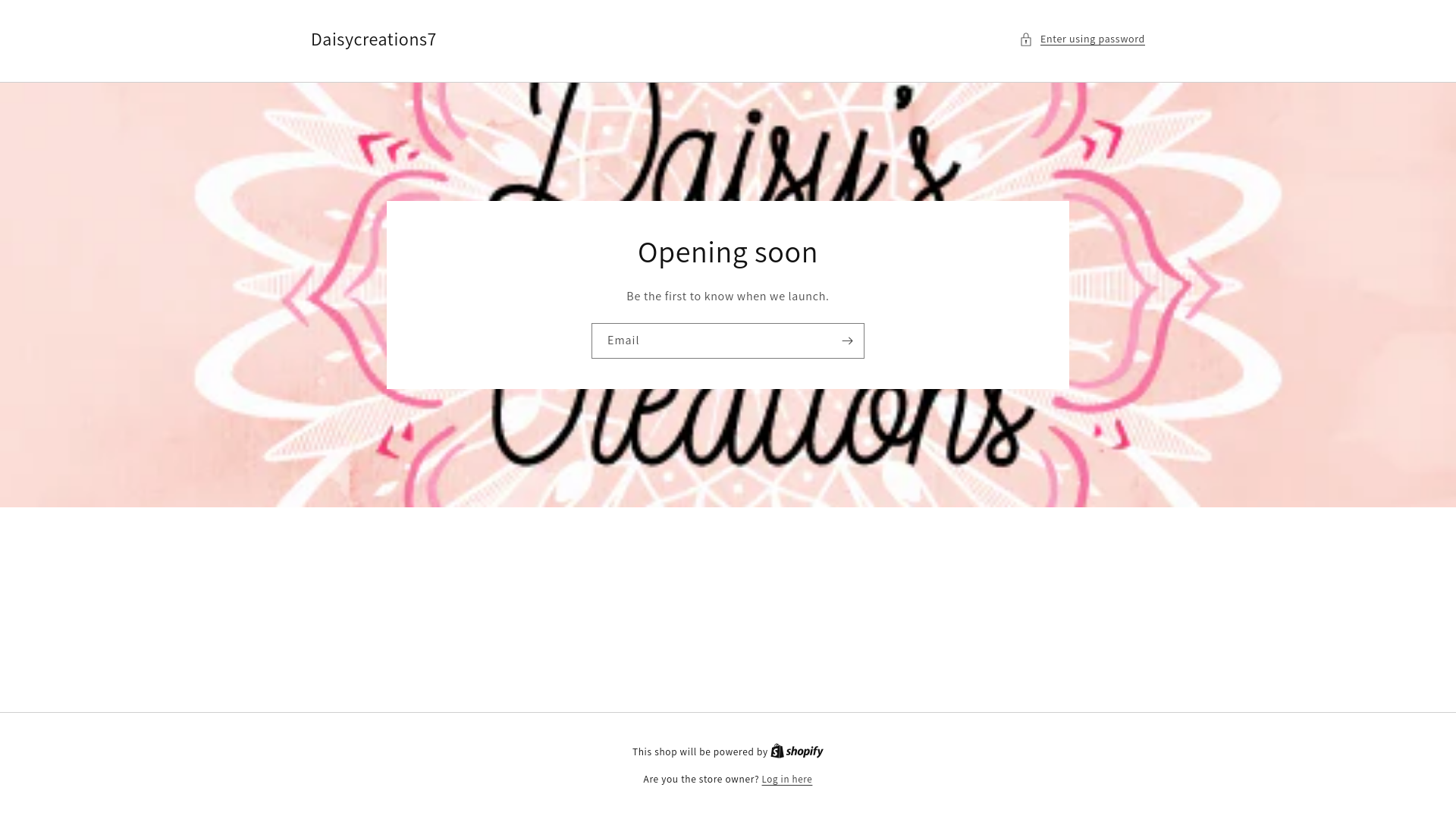 website screenshot of https://daisycretions7.com/