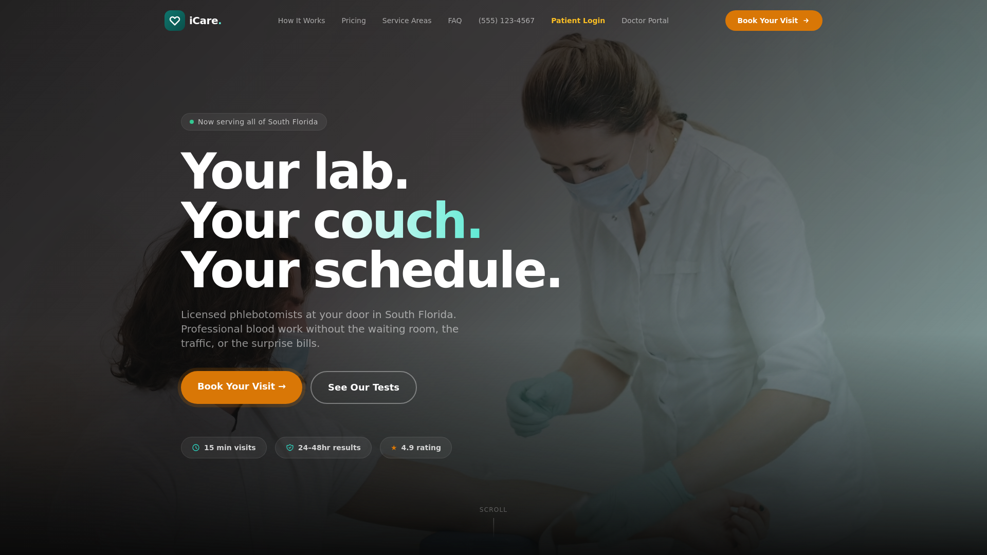 website screenshot of https://icare-diagnostics.pages.dev/