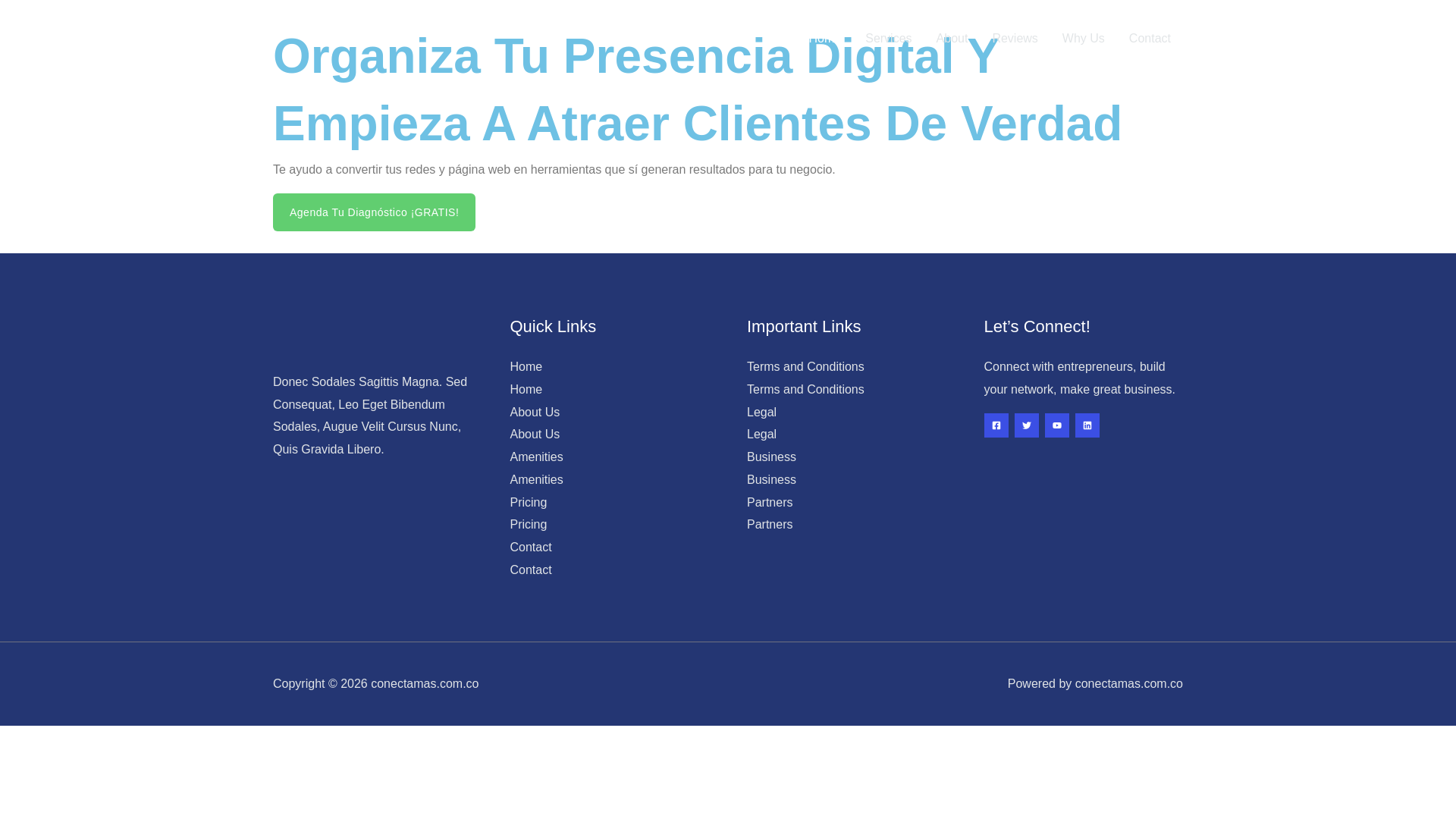 website screenshot of https://conectamas.com.co/