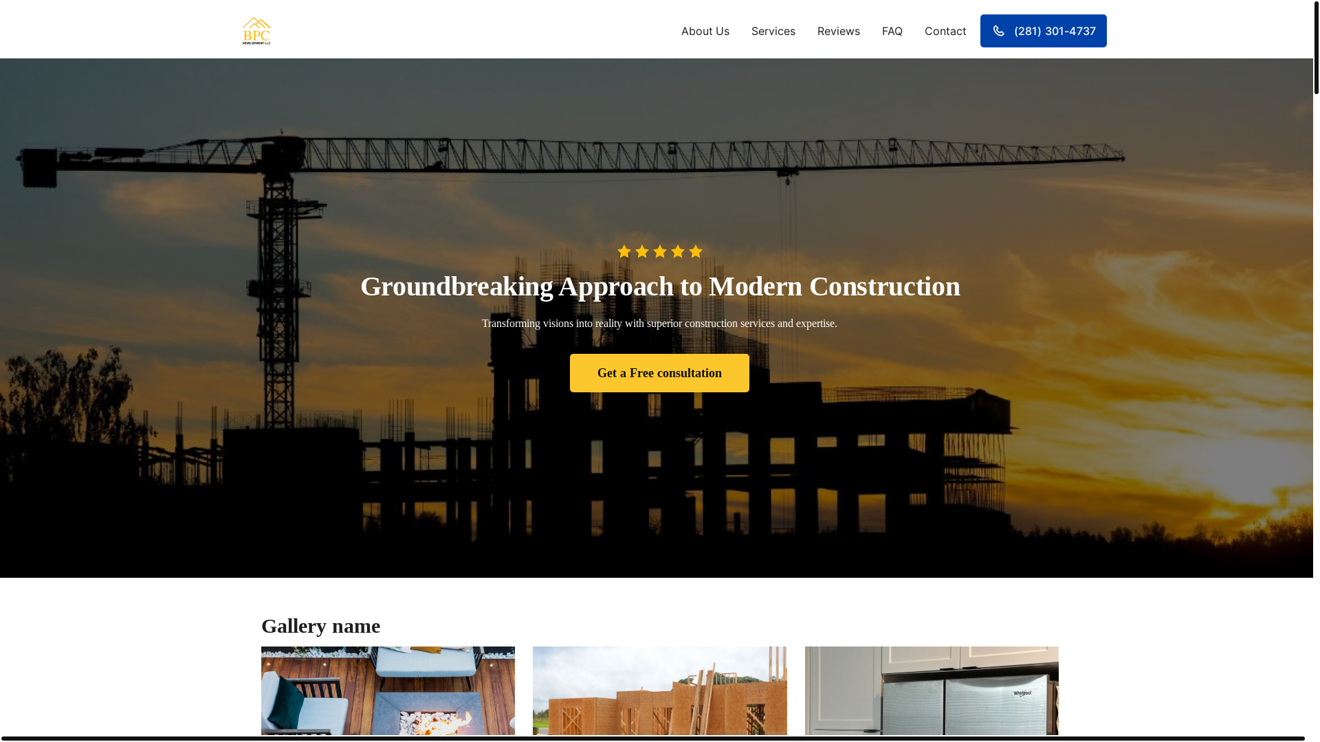 website screenshot of https://bpcdevelop.com/
