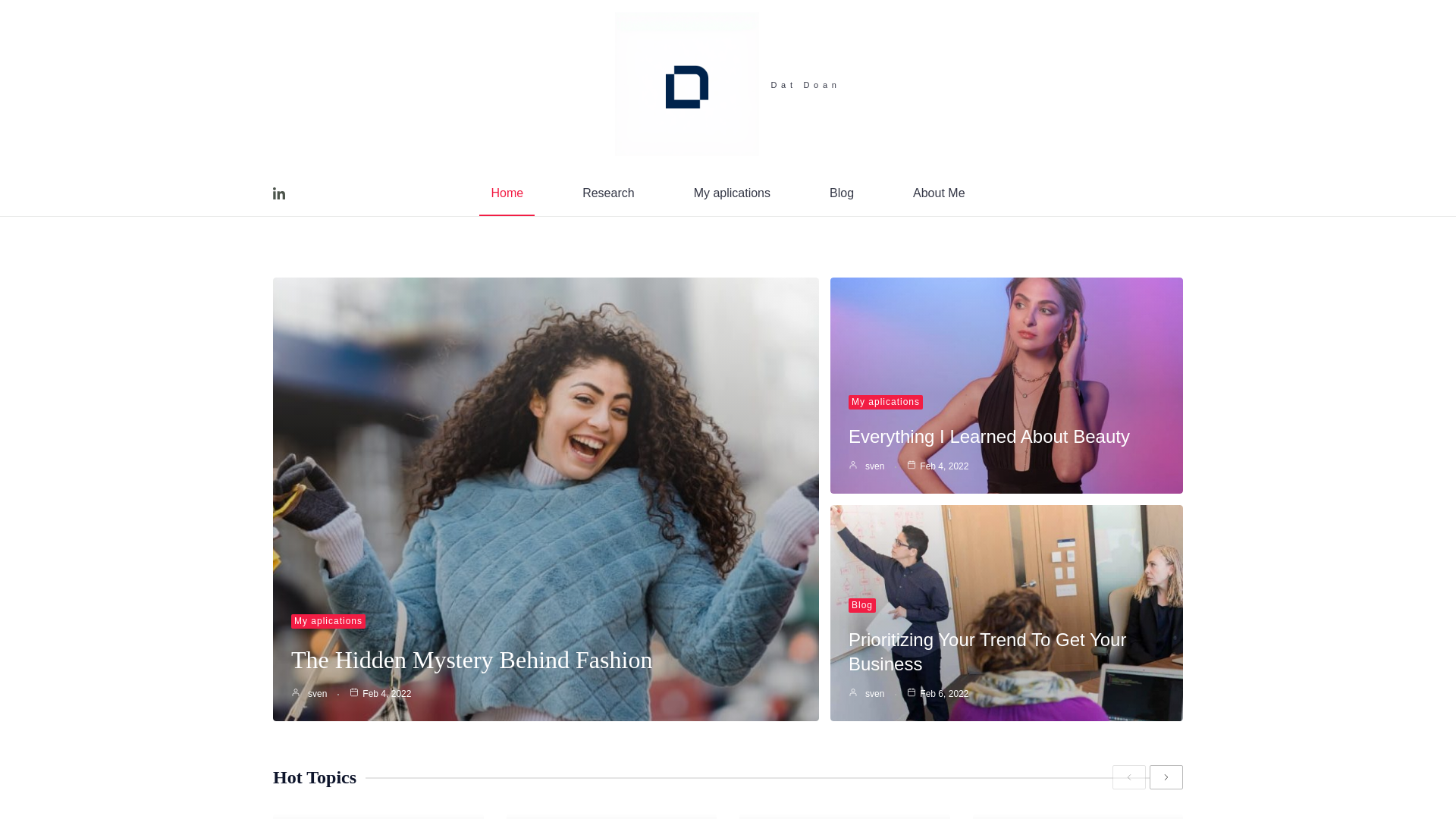 website screenshot of https://datdoan.org/