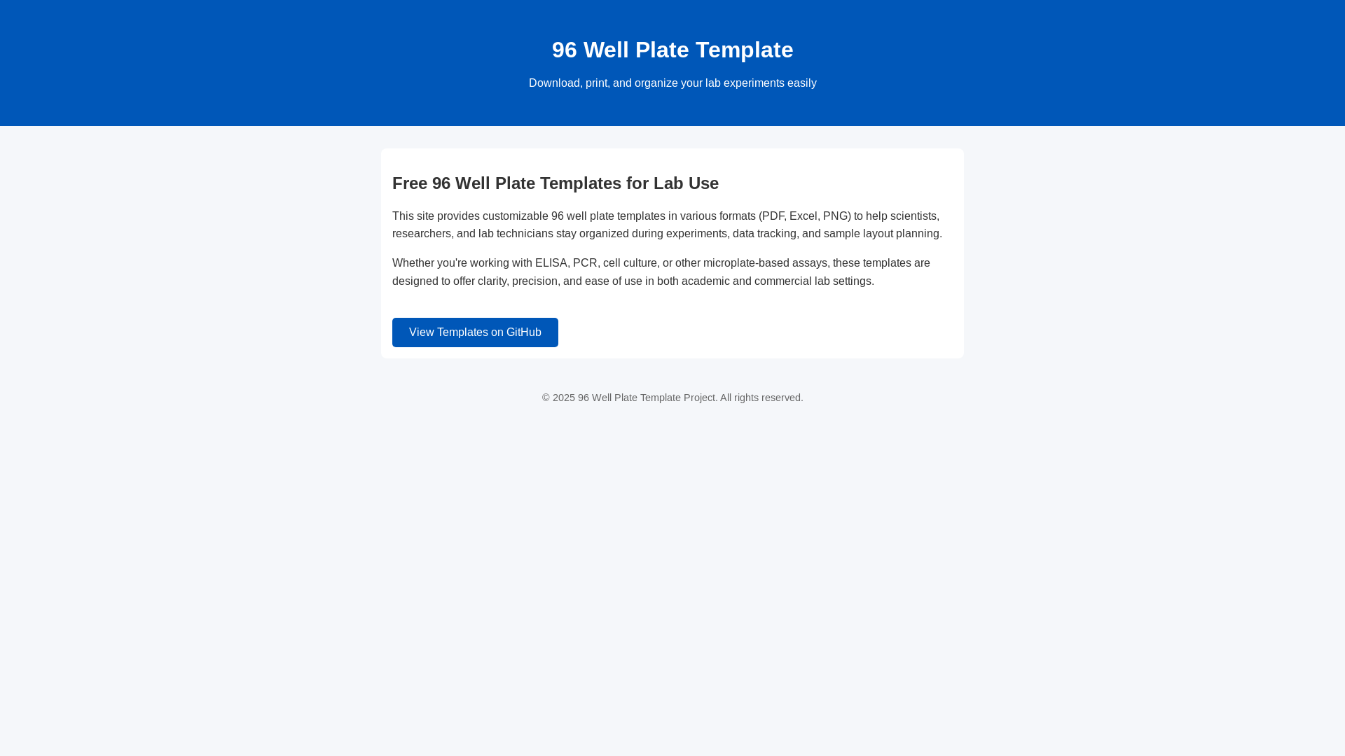 website screenshot of https://wellplatetemplate.pages.dev/