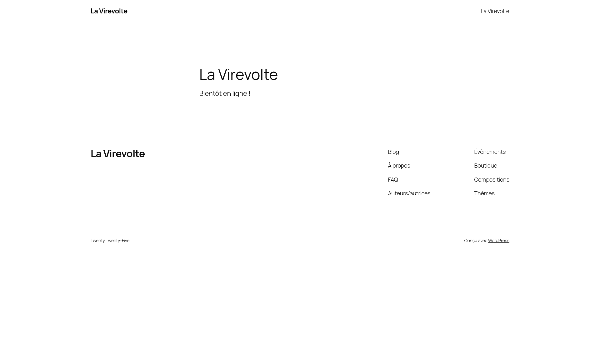 website screenshot of https://lavirevolte.net/