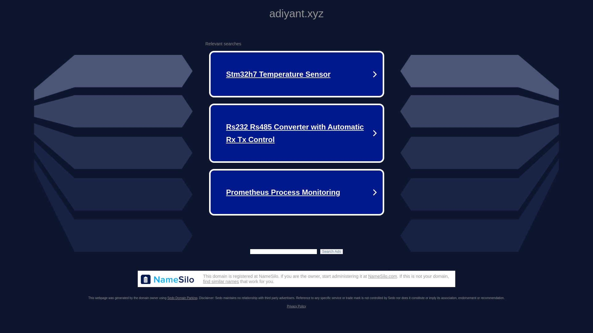 website screenshot of https://adiyant.xyz/