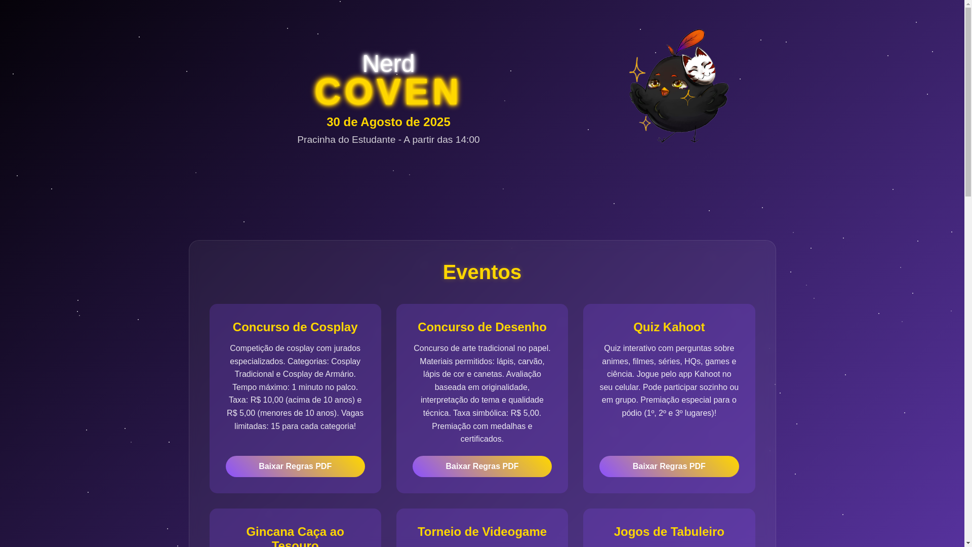 website screenshot of https://nerdcovenrosul.com.br/