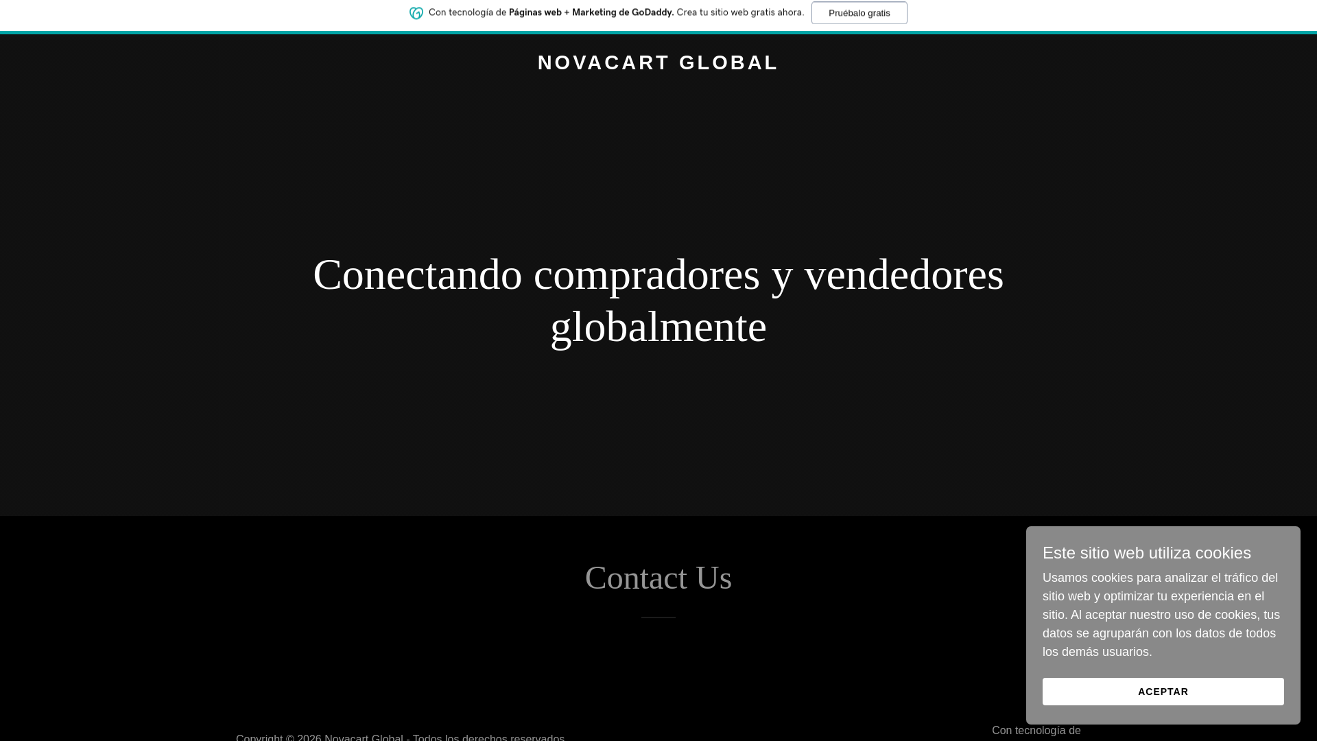 website screenshot of https://novacartglobal.com/