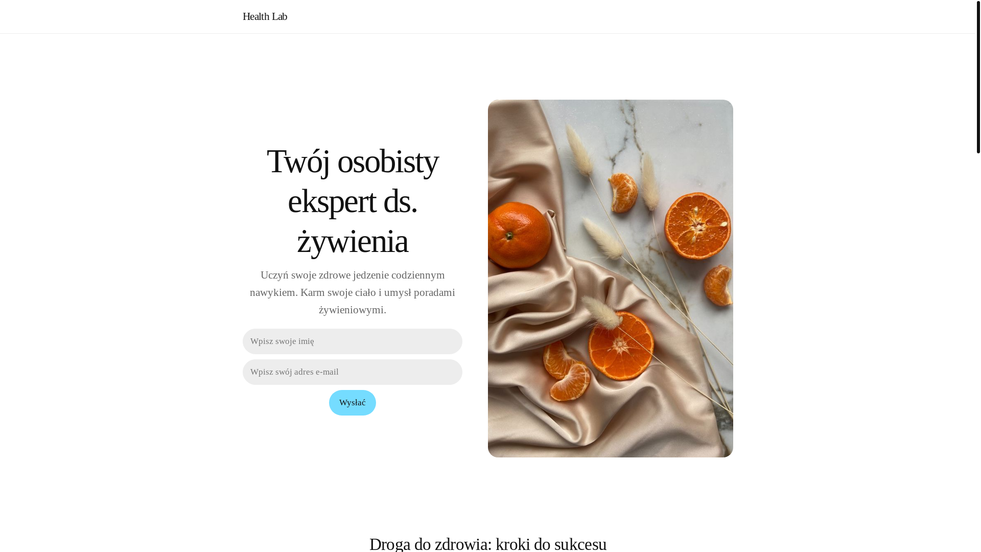 website screenshot of https://healthlabc.com/