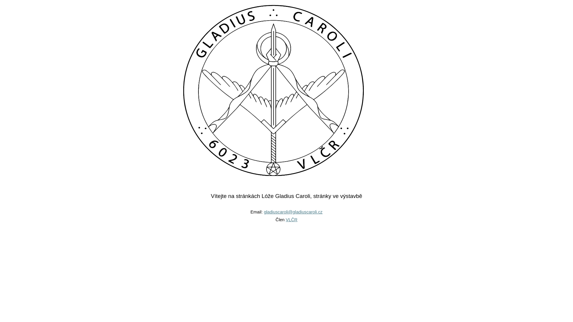 website screenshot of https://gladiuscaroli.cz/