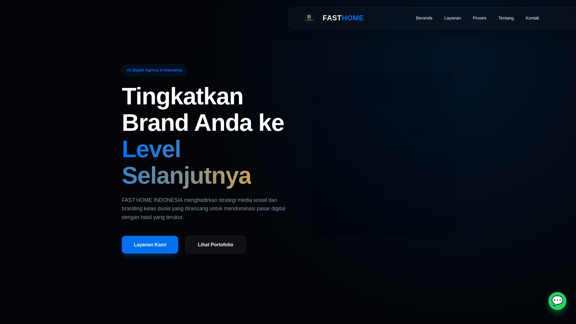 website screenshot of https://fasthome.id/