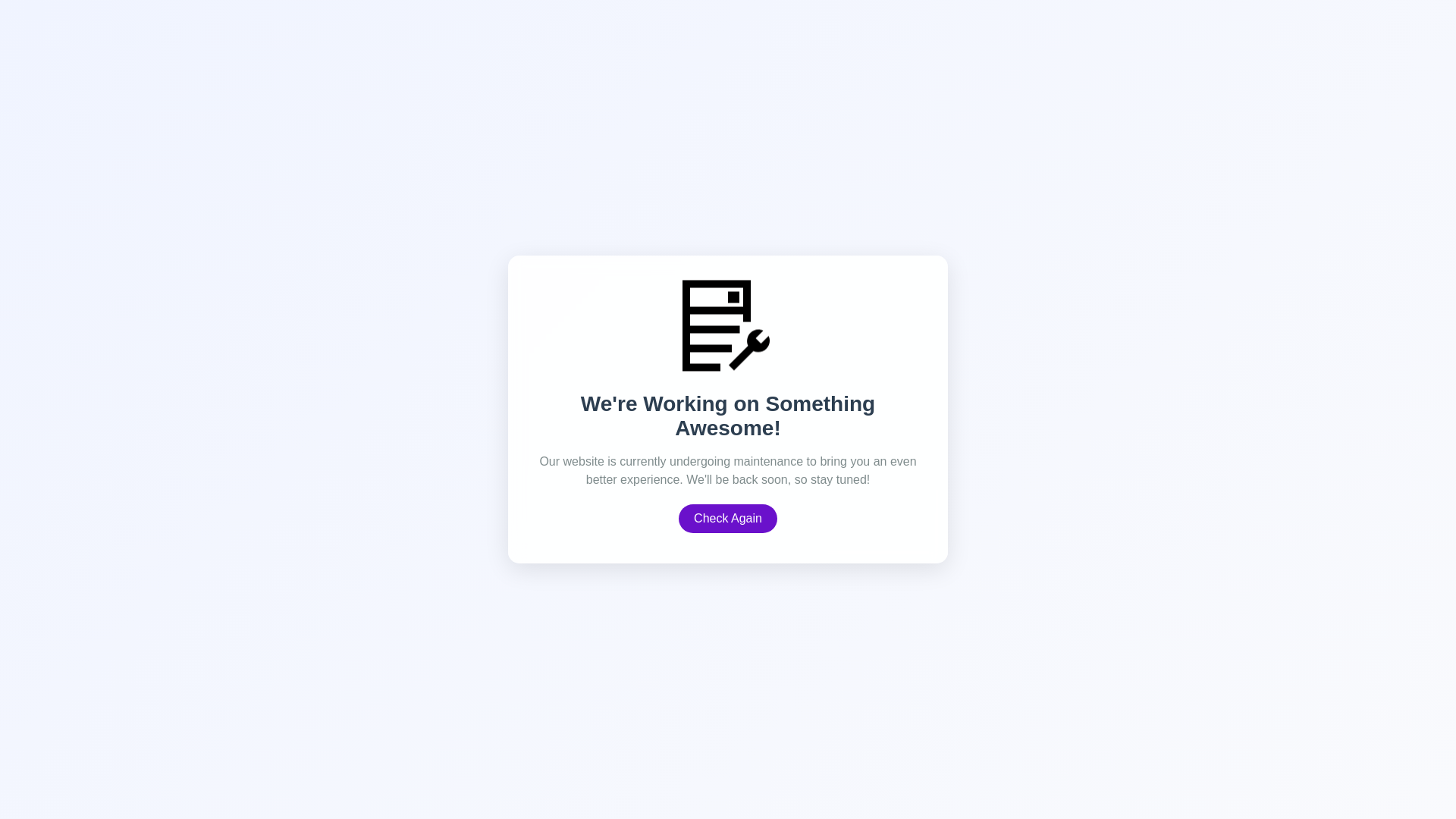 website screenshot of https://fwf-maintenance.pages.dev/