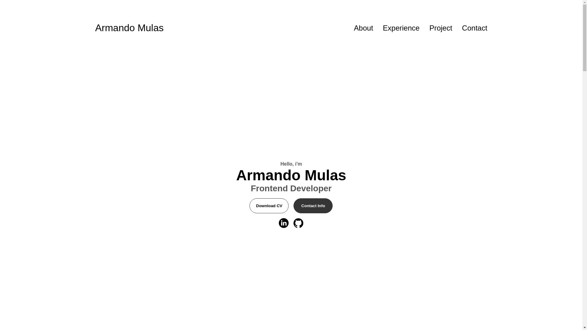 website screenshot of https://armandomulas.com/