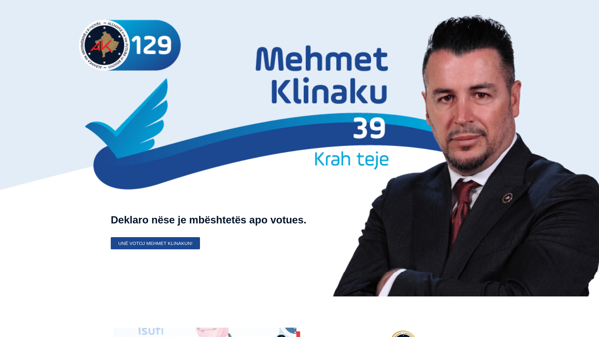 website screenshot of https://mehmetklinaku.com