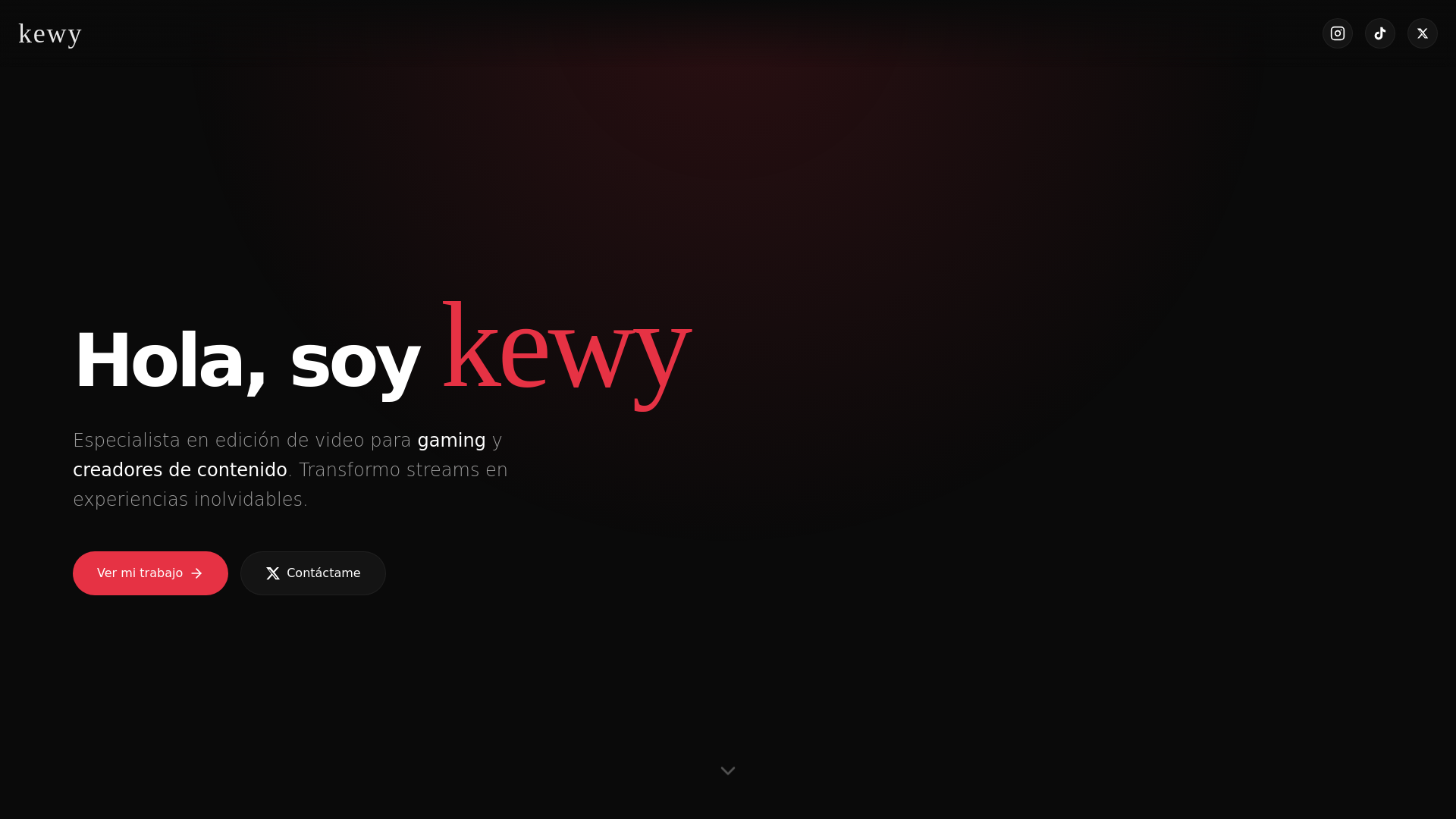 website screenshot of https://kewyportafolio.pages.dev/