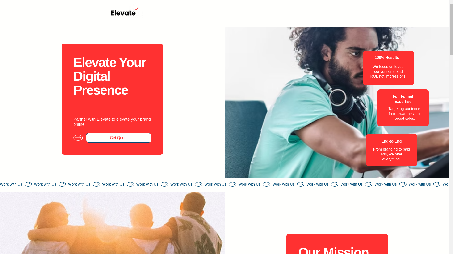 website screenshot of https://elevatemybusiness.in/