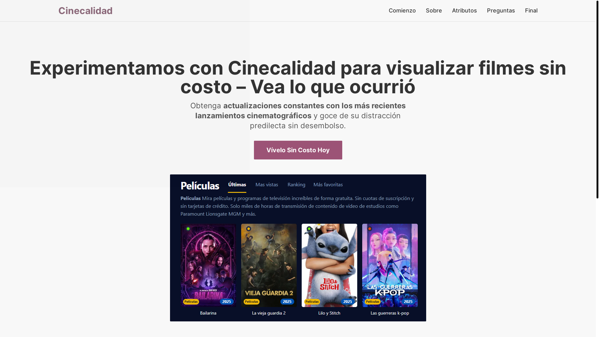 website screenshot of https://cinecalidad-bsbc.pages.dev/