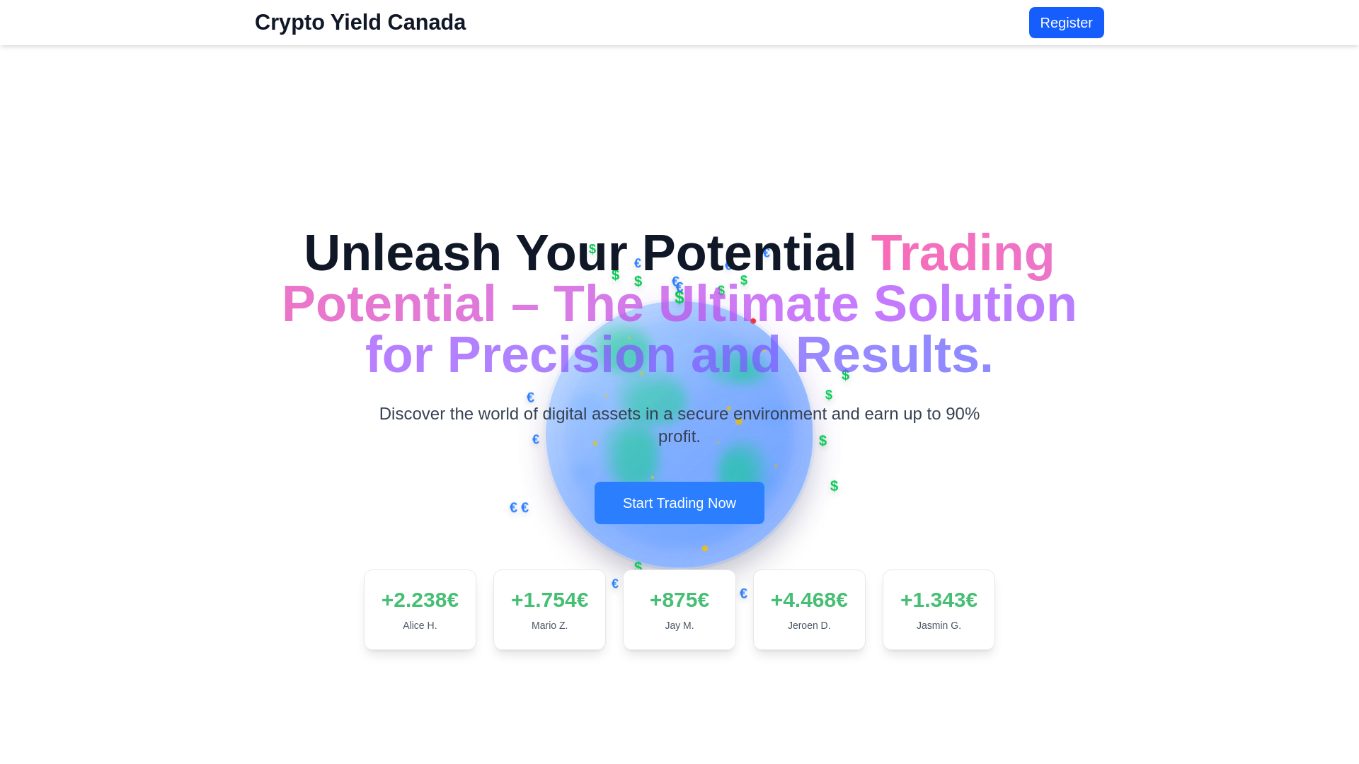 website screenshot of https://crypto-yield-ca.com/