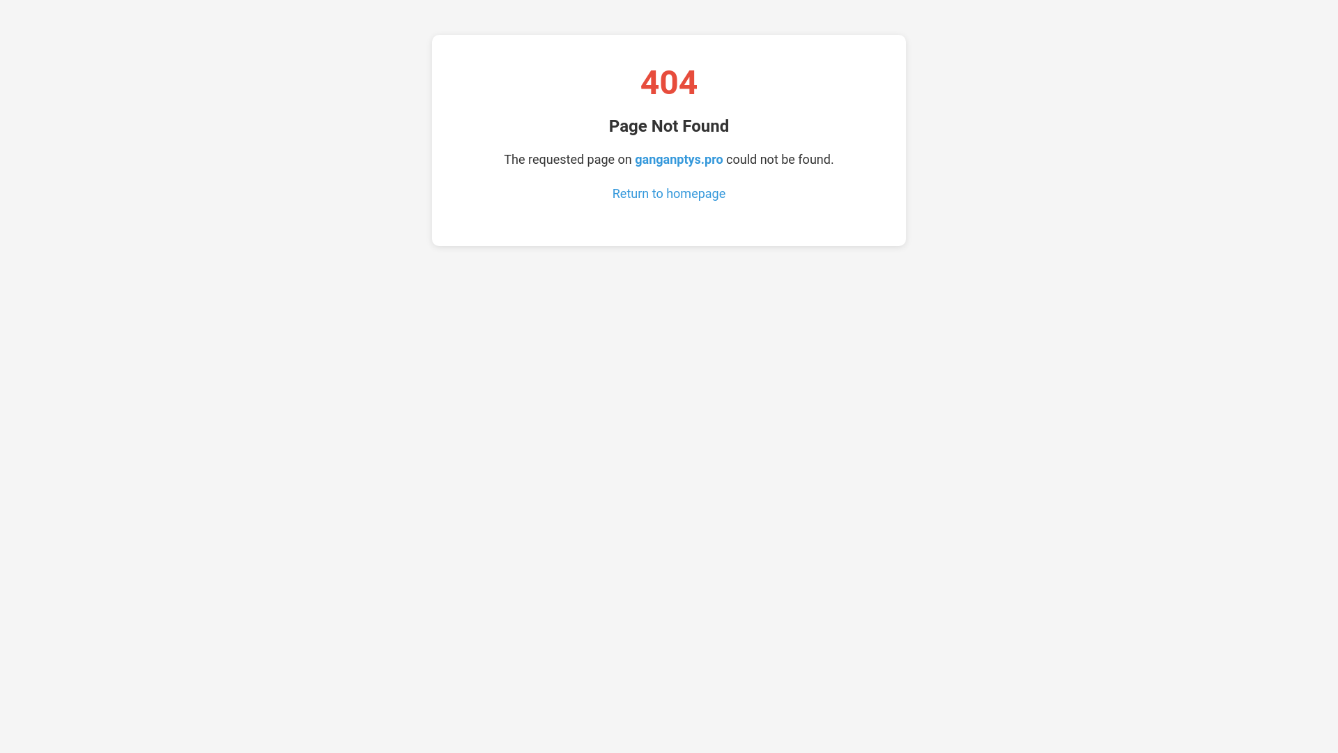 website screenshot of https://ganganptys.pro/