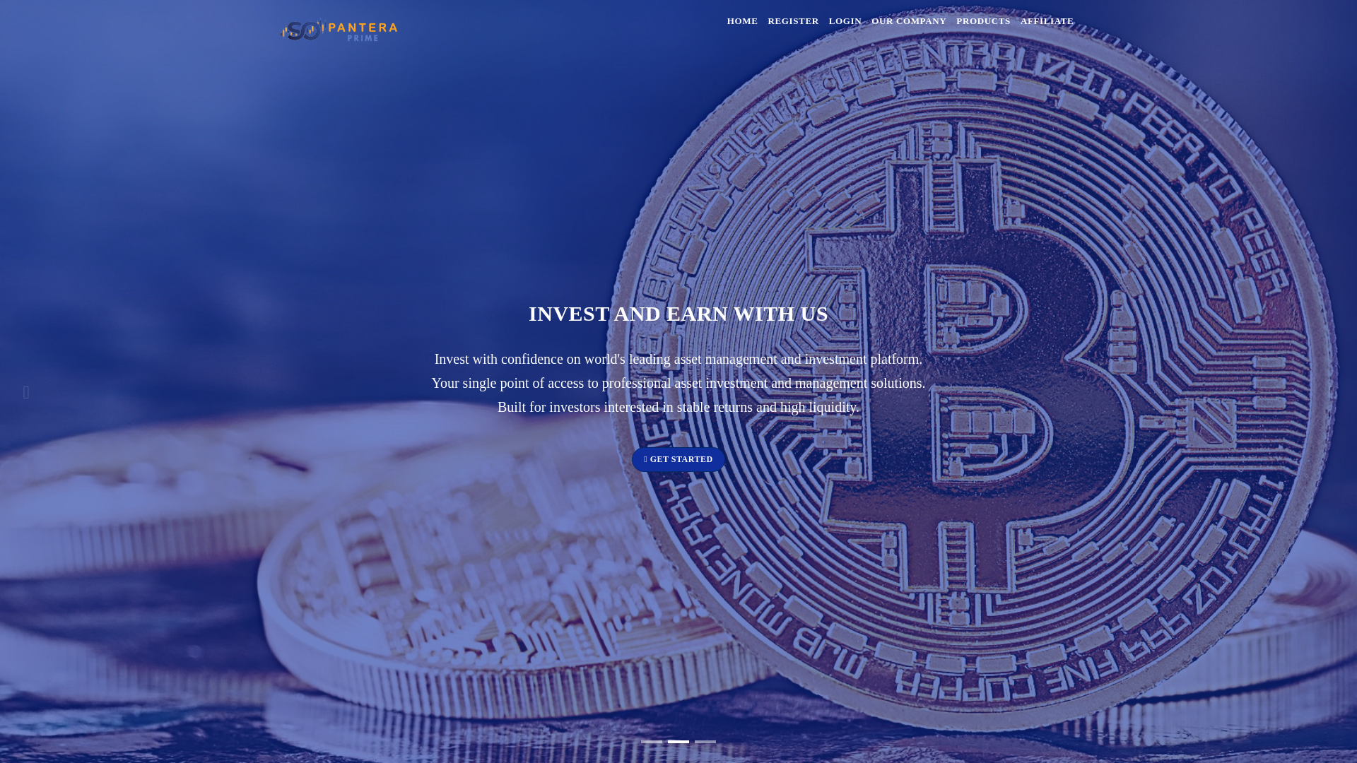 website screenshot of https://panteraprime.com/