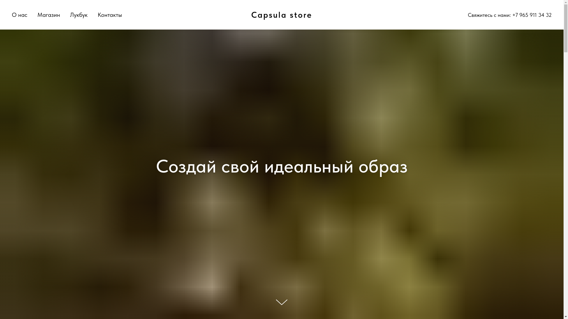 website screenshot of https://capsulastore124.ru/