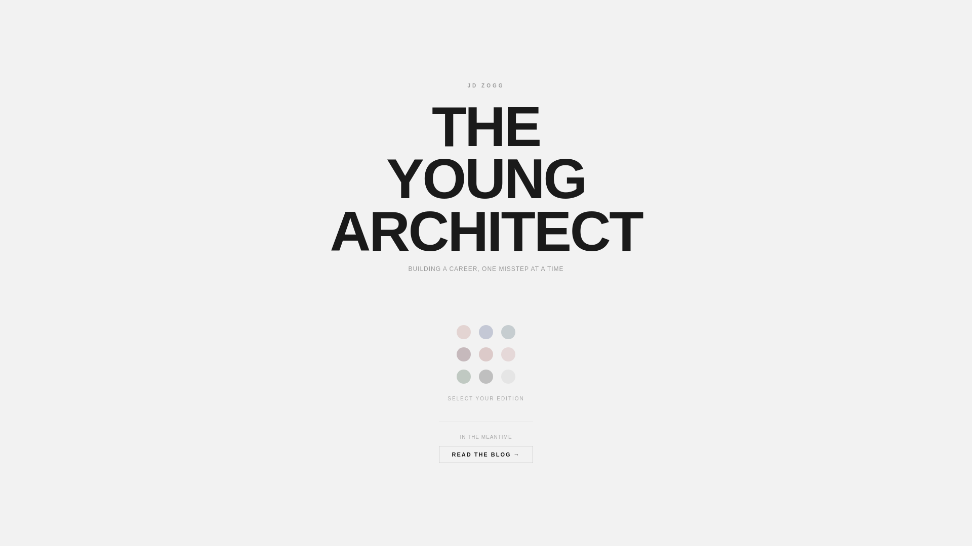 website screenshot of https://theyoungarchitectbook.com/