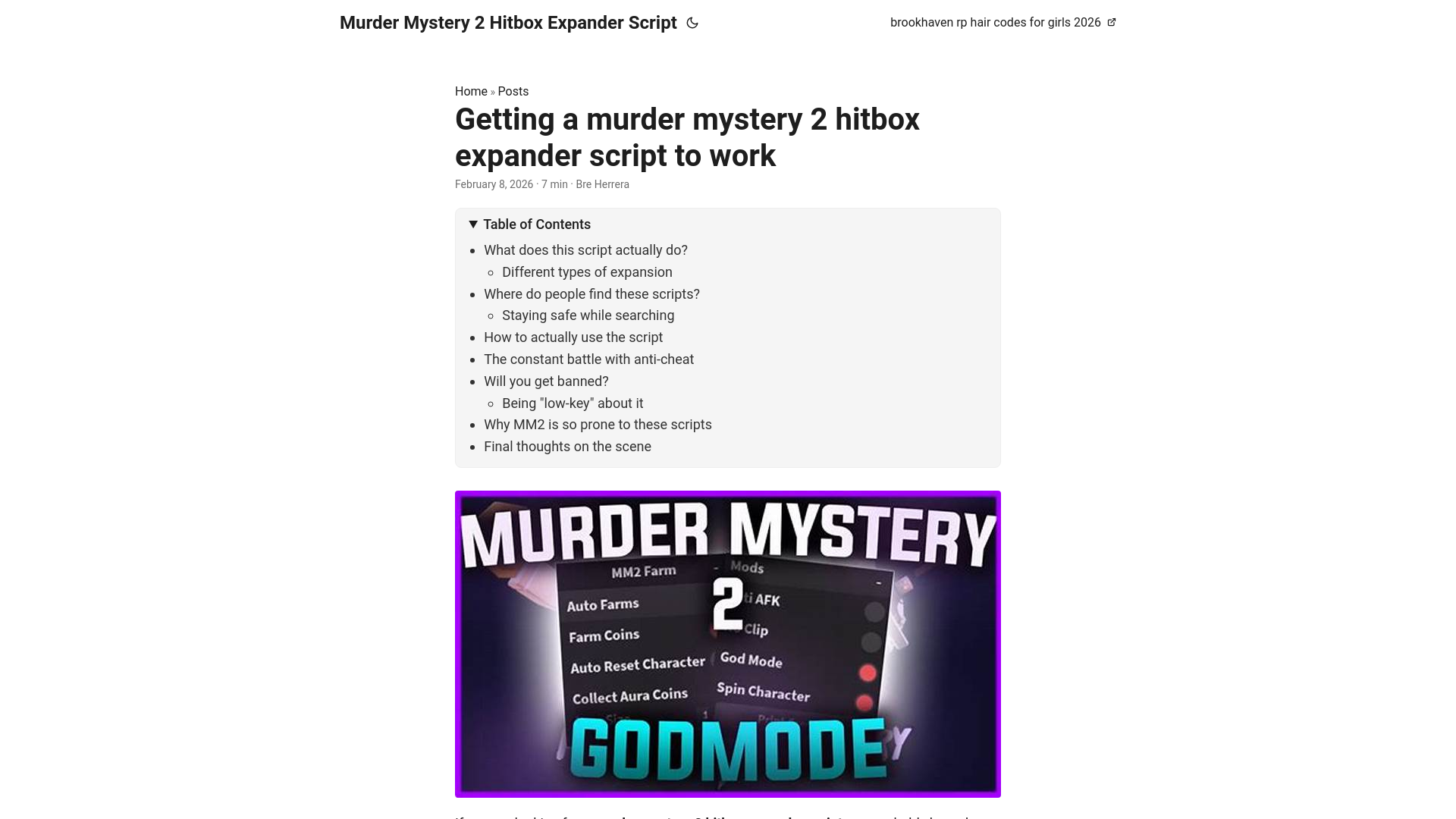 website screenshot of https://murder-mystery-2-hitbox-expander-script.pages.dev/
