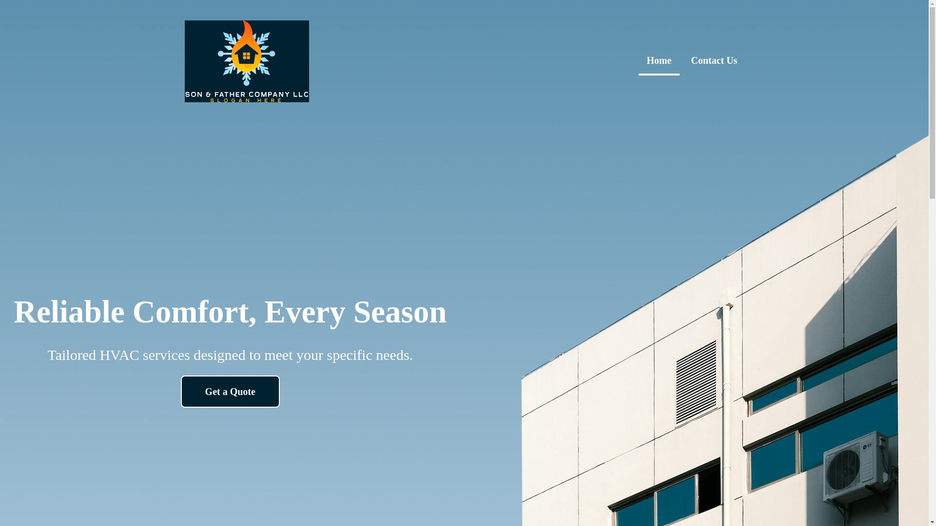 website screenshot of https://sonfathercompanyllc.com/