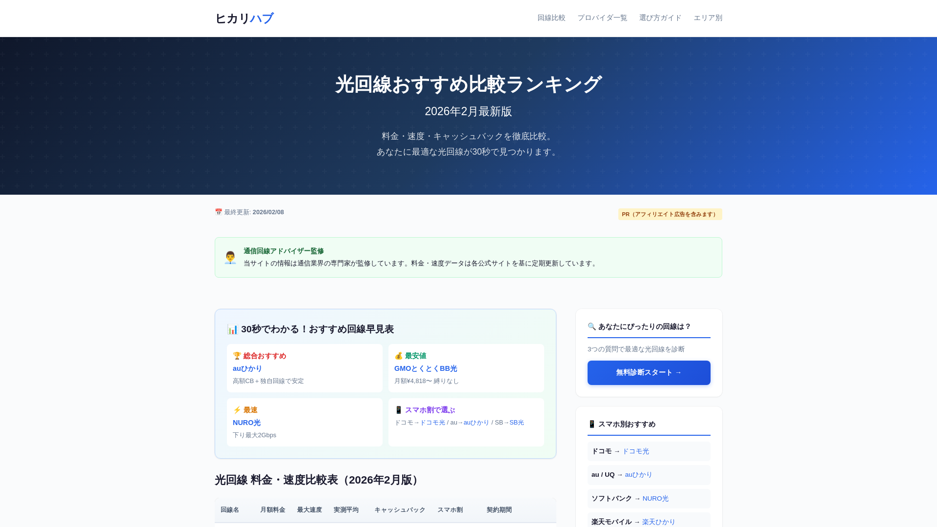 website screenshot of https://hikari-erabi.pages.dev/