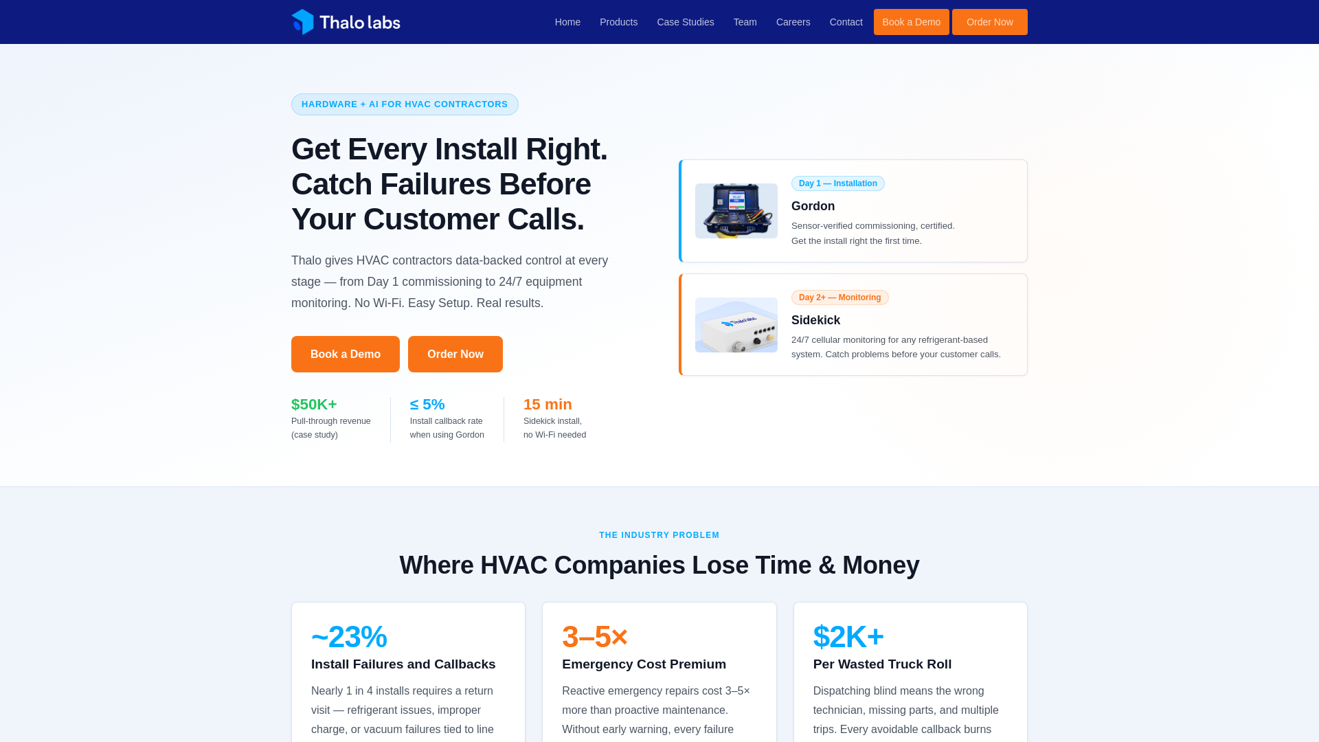 website screenshot of https://thalolabs.pages.dev/