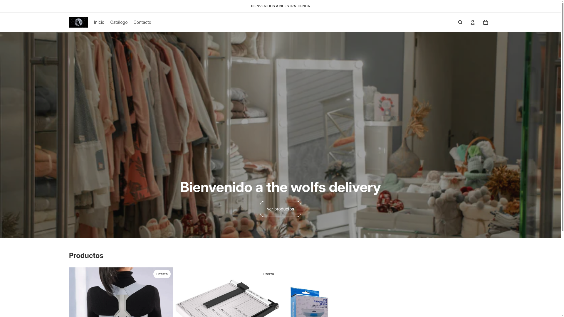 website screenshot of https://thewolfsgdelivery.com/